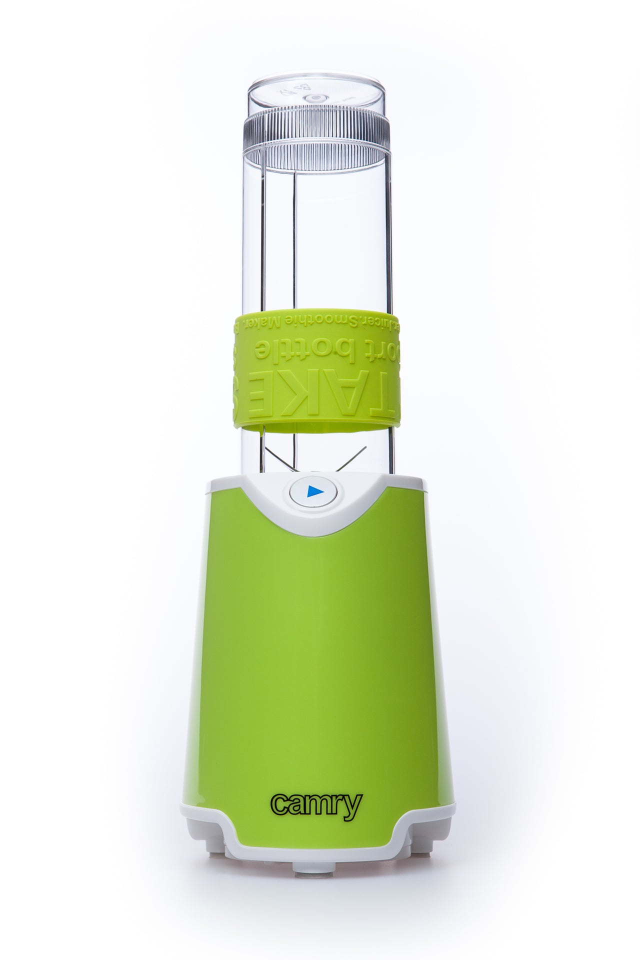 Mini blender smoothie 1 viteza, 2 recipiente, verde, Camry CR4069