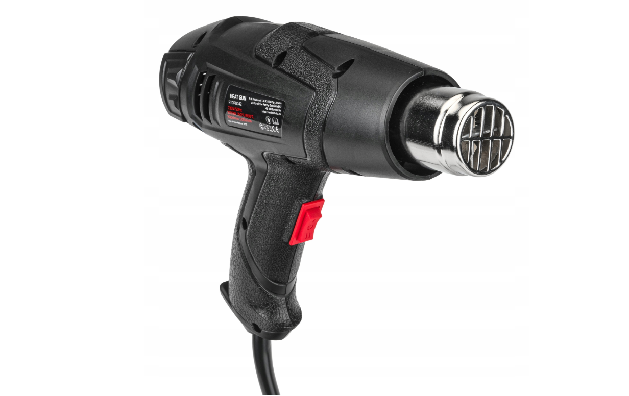 Pistol cu aer cald cu 4 duze, 2 viteze, 2000 W, Red Technic RTOP0042