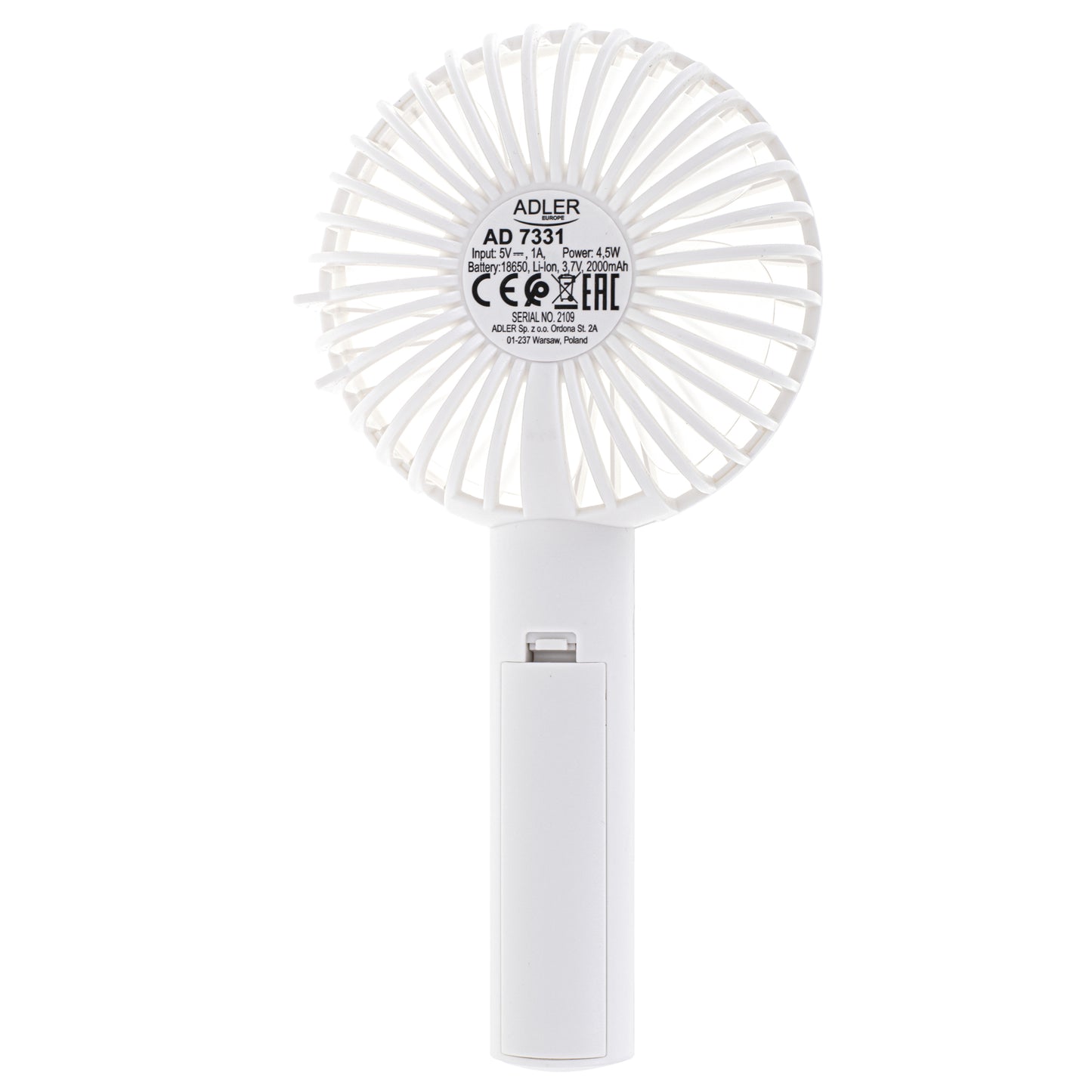 Mini ventilator 9 cm / 3.5", Adler AD7331w
