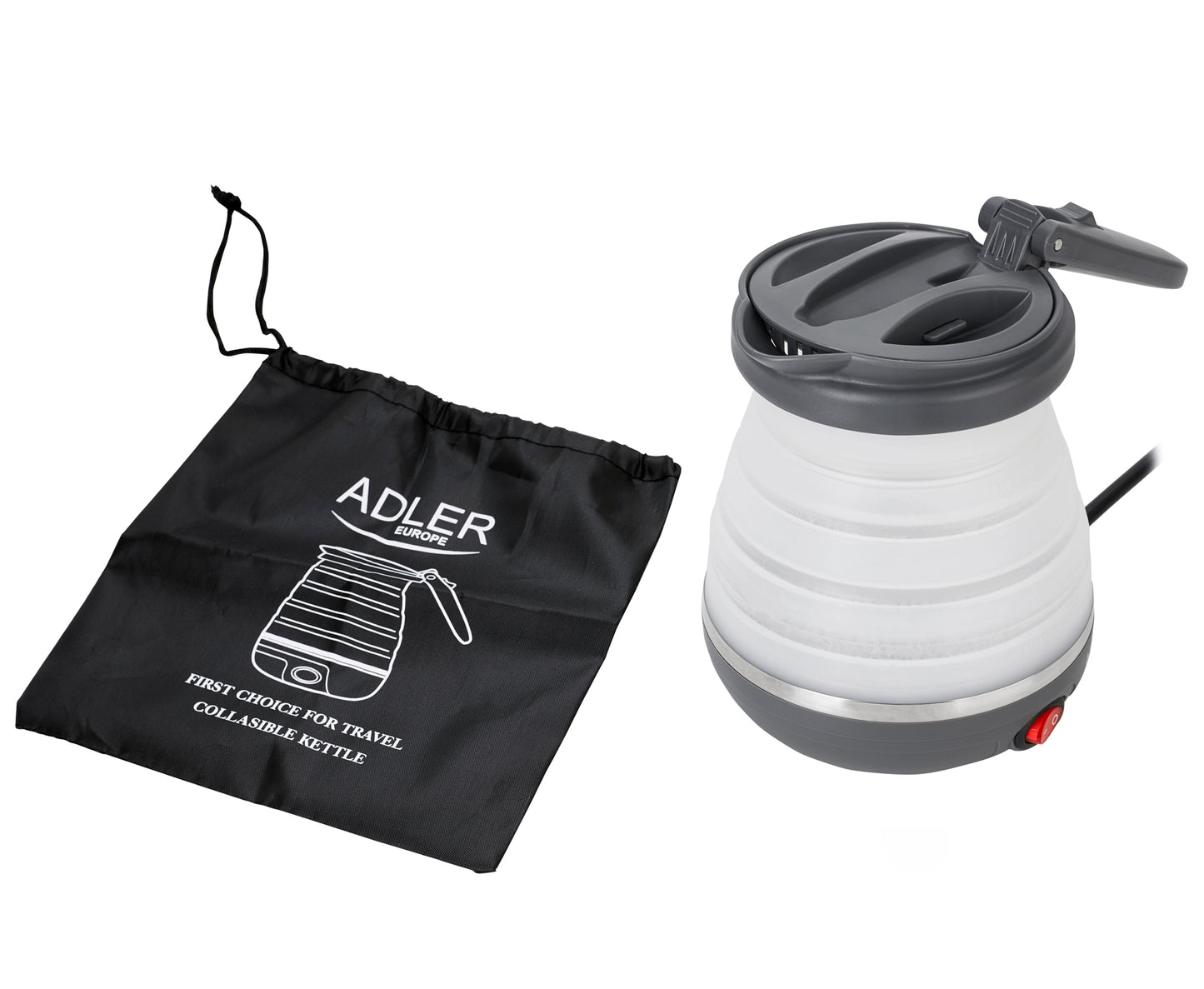 Cana electrica pliabila pentru voiaj, 0.6 l, Adler AD1370uk