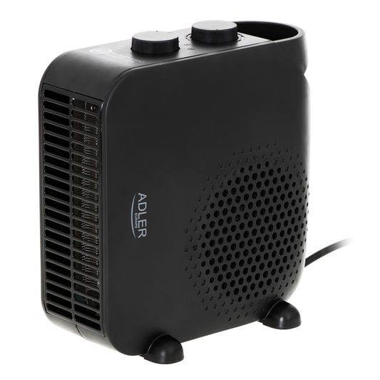 Aeroterma ceramica 2000 W, indicator luminos, termostat, negru, Adler AD7725b