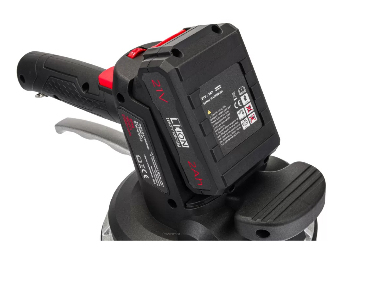 Masina cu ventuza vibranta pentru placi, 21 V, Red Technic RTAPW0053