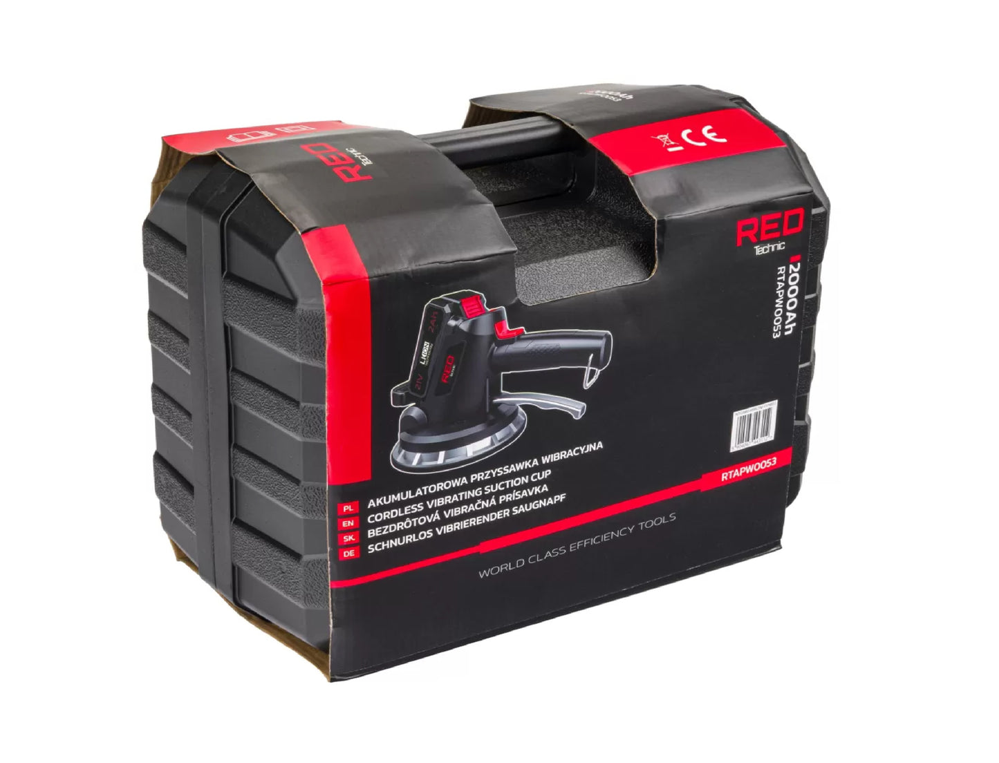 Masina cu ventuza vibranta pentru placi, 21 V, Red Technic RTAPW0053