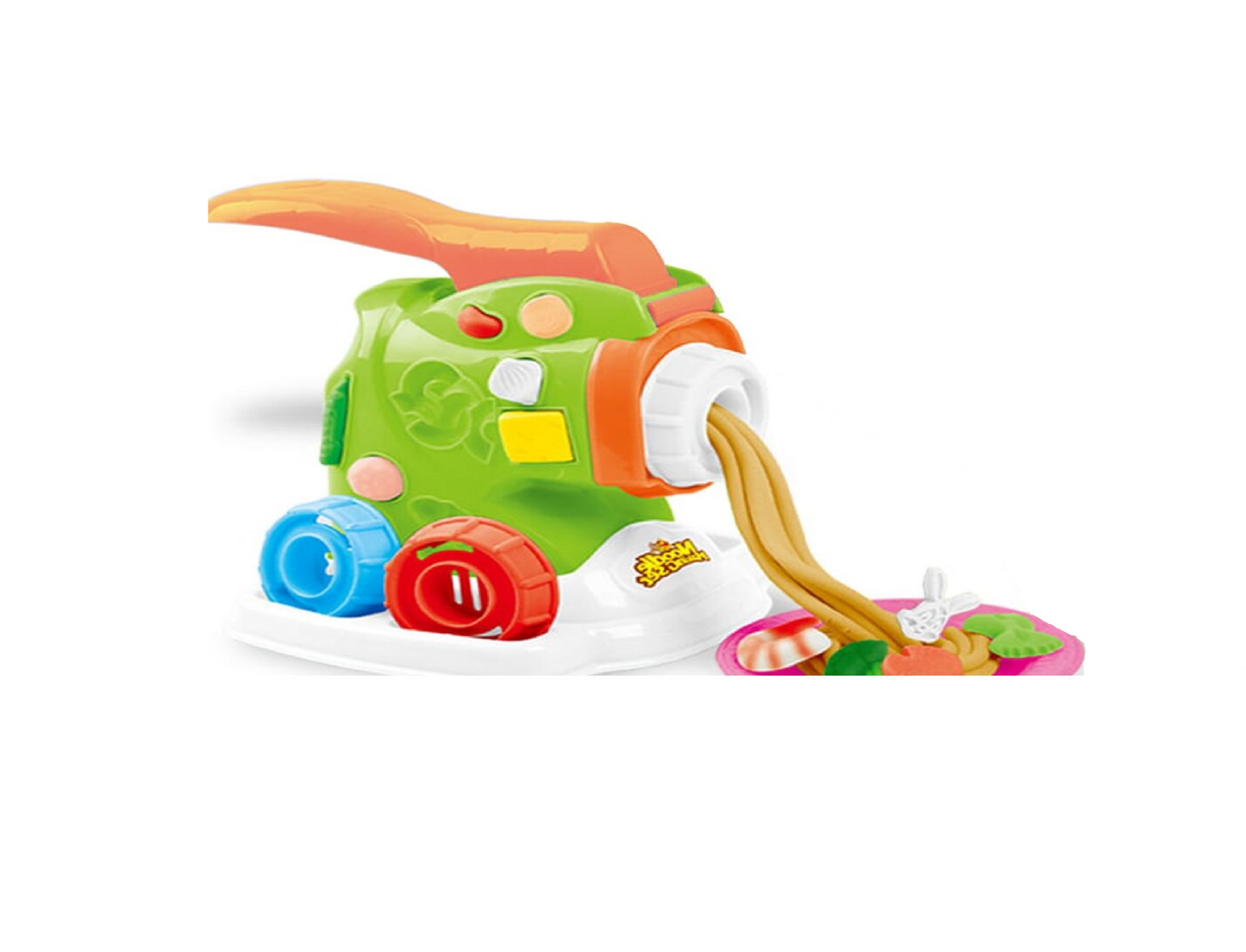 Jucarie pentru facut paste din plastilina cu accesorii, 19 elemente, 30 cm, MalPlay 110227