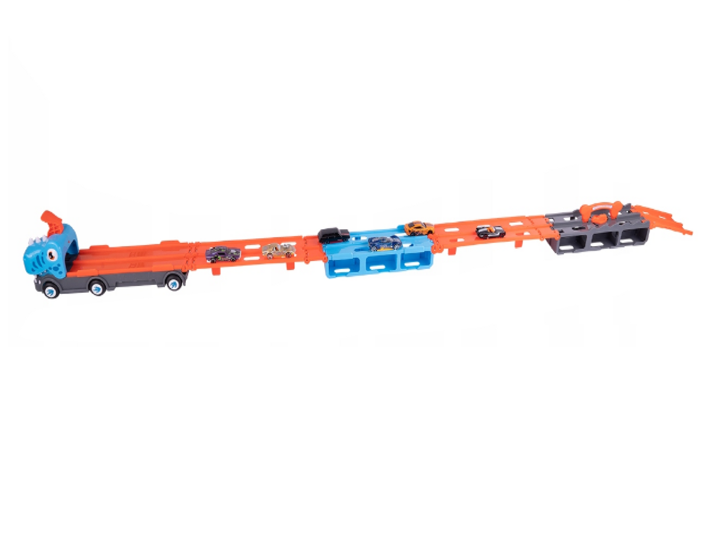 Set pista in forma de dinozaur, 6 masini, MalPlay 110488