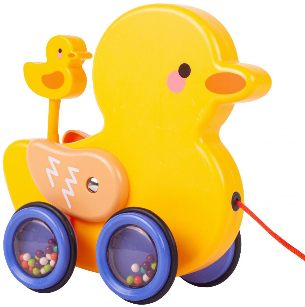 Jucarie tip ratusca cu sfoara, 28.5 cm, MalPlay 108808