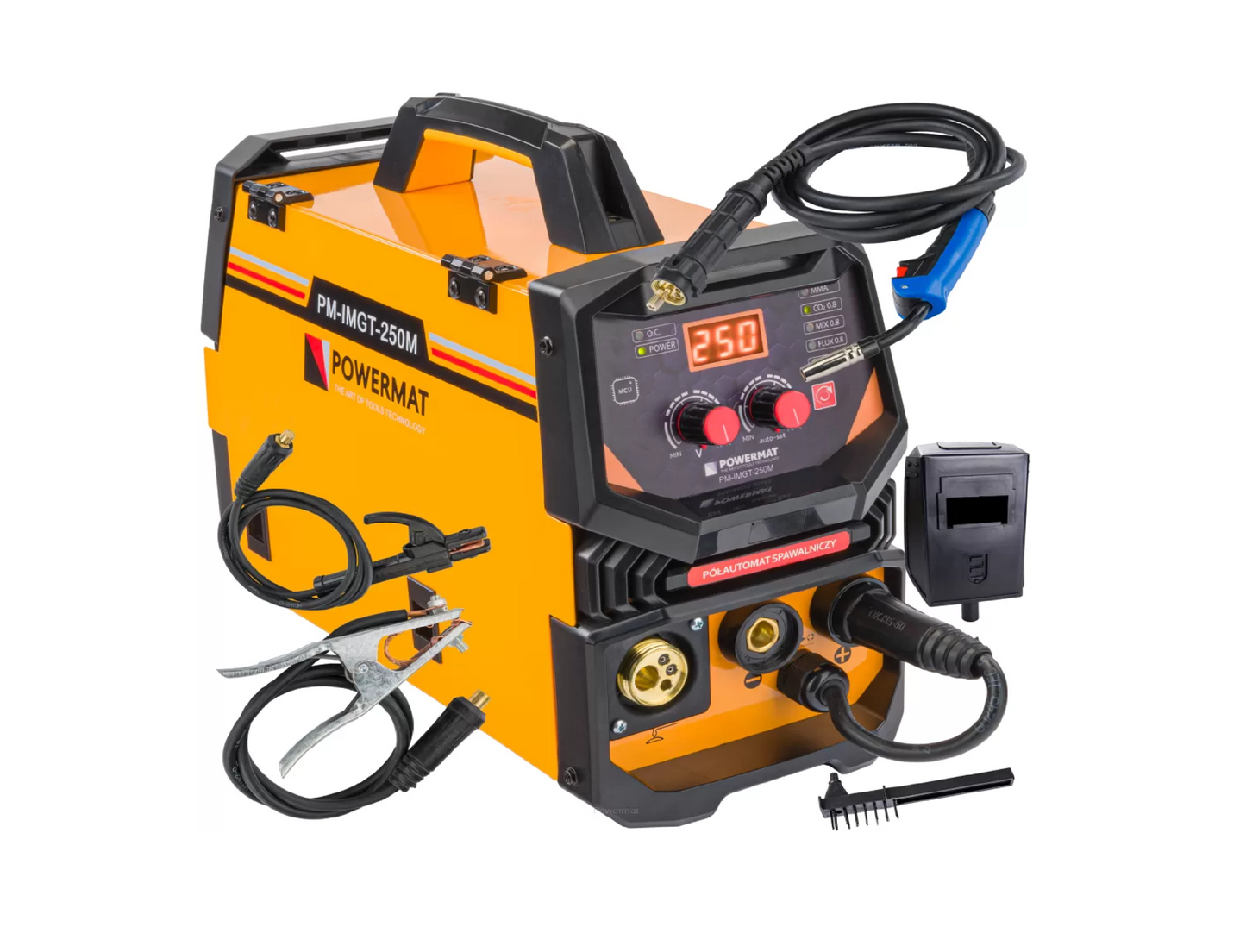 Aparat de sudura tip invertor Migomat PM-IMGT-250M, 230 V, Powermat PM1187