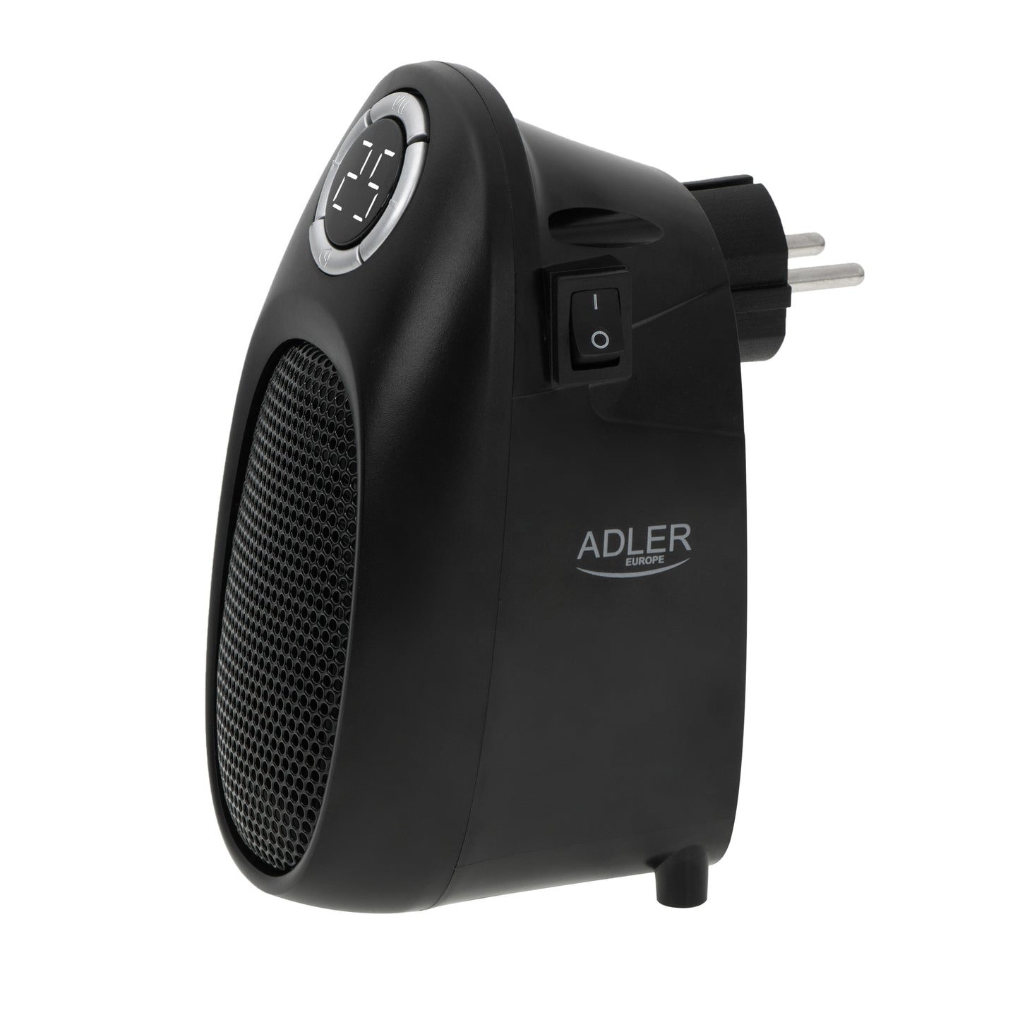 Mini aeroterma, 2 trepte de viteza, LCD, temporizator, 1500 W, negru, Adler AD7726