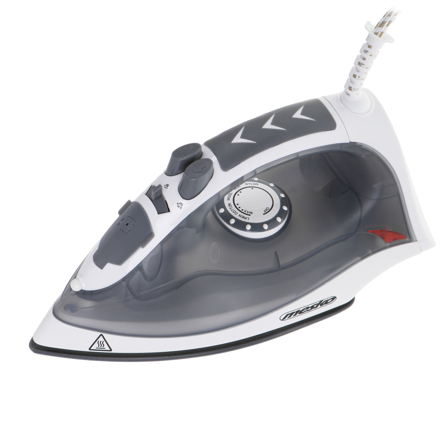 Fier de calcat, 2800 W, 170 ml, placa ceramica, calcat vertical, gri, Mesko MS5037