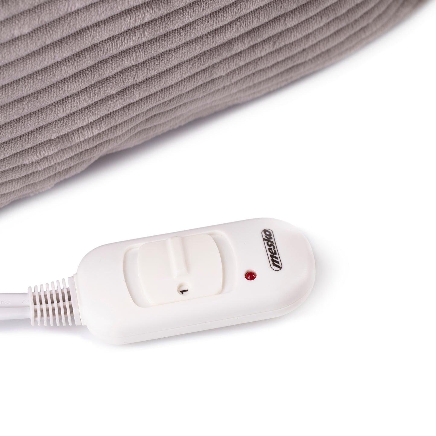 Perna electrica cu incalzire, 2 trepte temperatura, 38 x 38 cm, control telecomanda, gri, Mesko MS7429