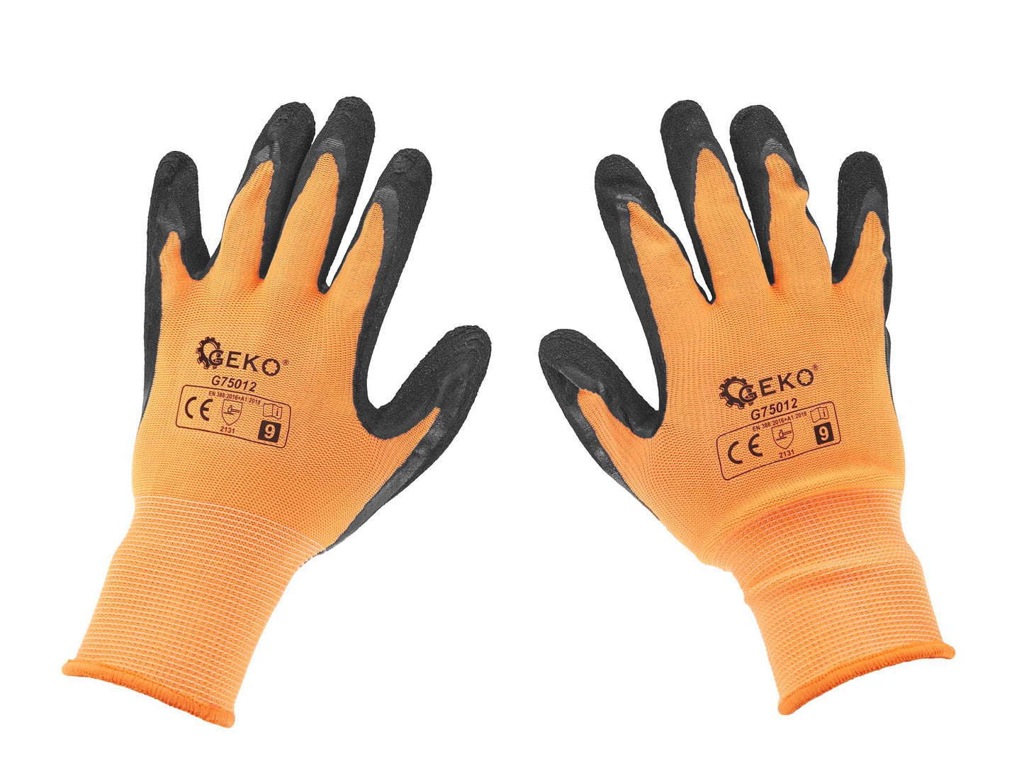 Manusi de lucru, marimea 9, portocaliu, Geko G75012