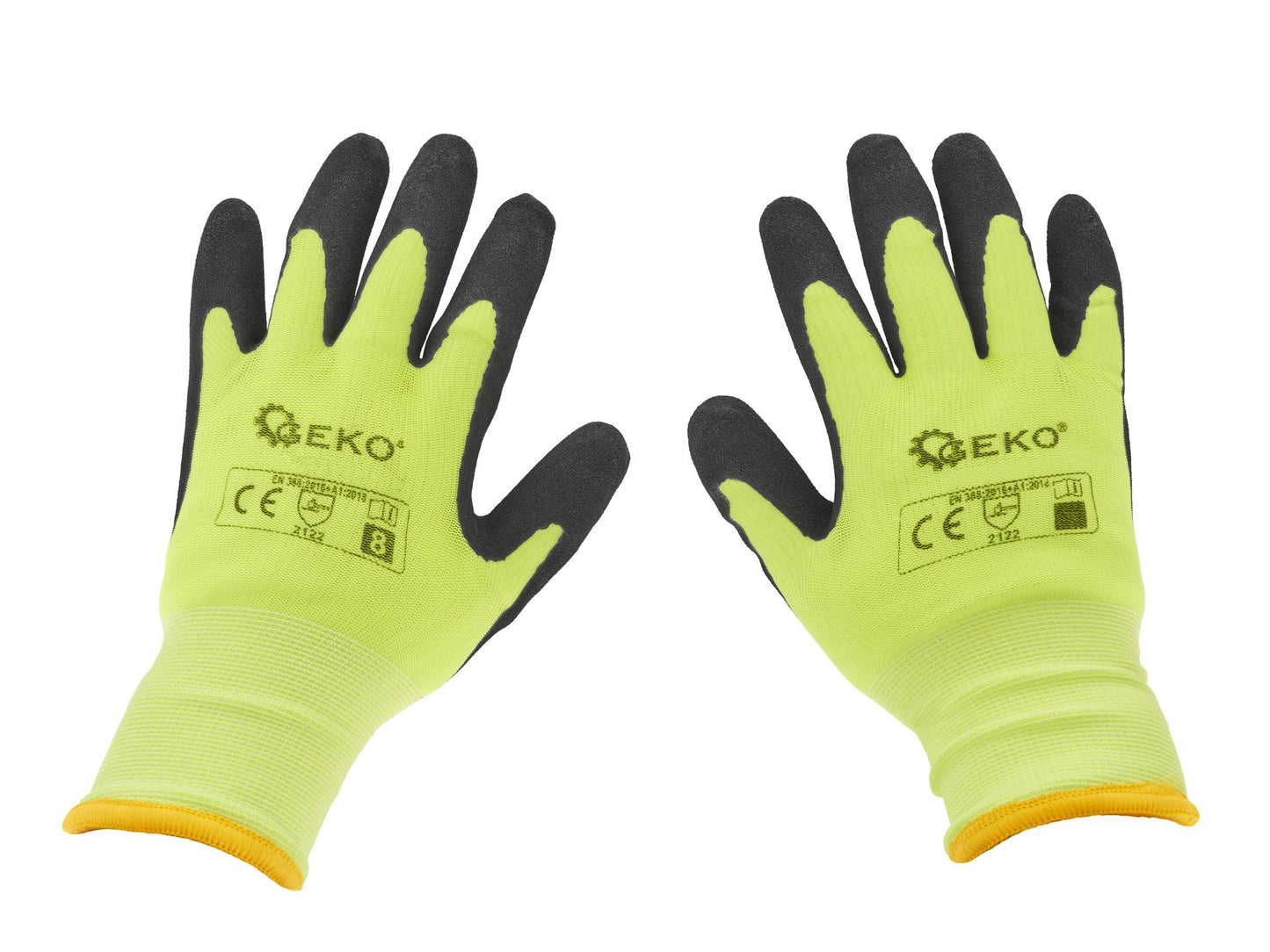 Manusi de lucru pentru iarna fosforescente, marimea 8, Geko G75000