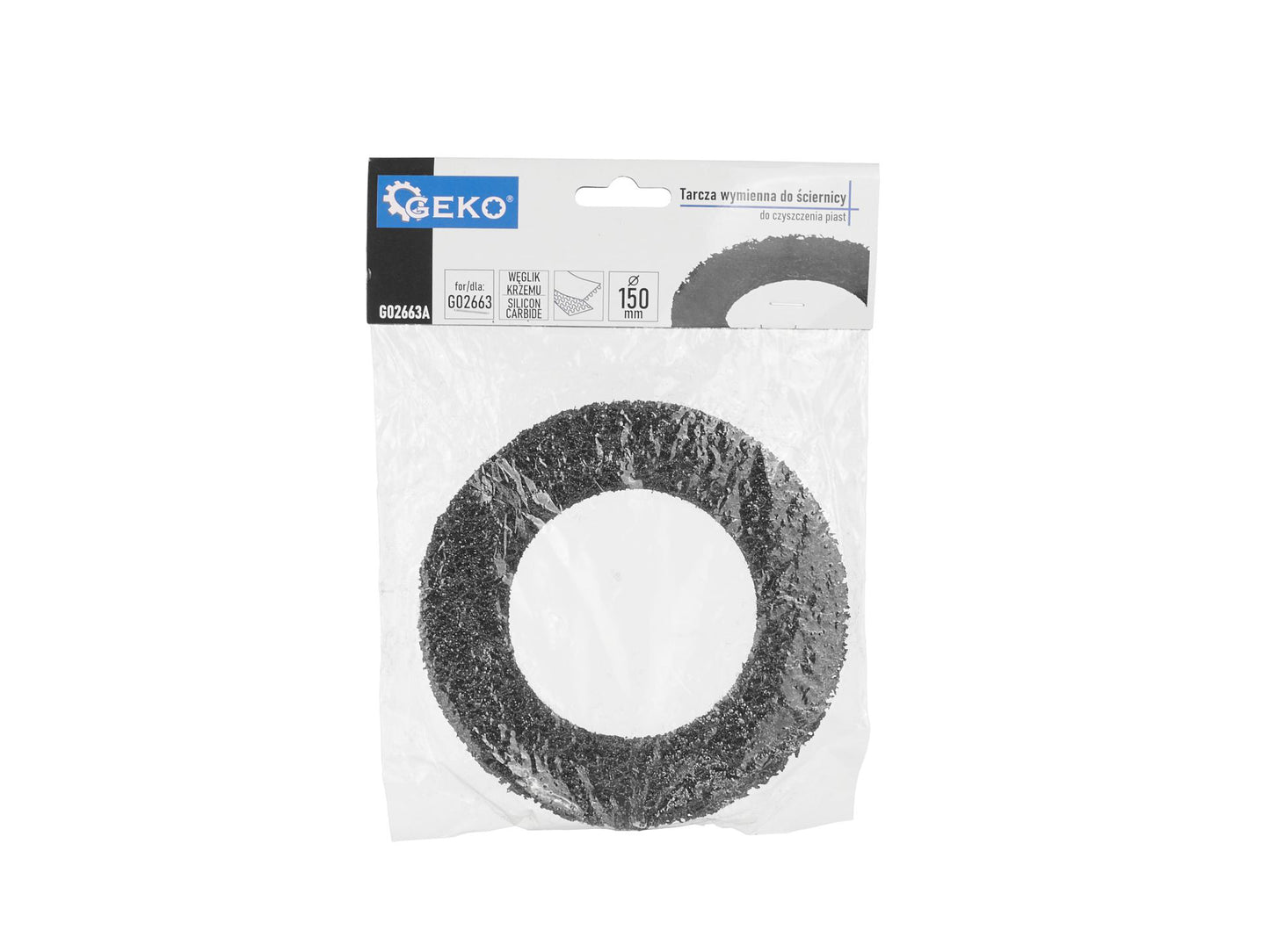 Disc pentru curatare butuci prezoane roti, 150 mm, 1 / 2", Geko G02663A