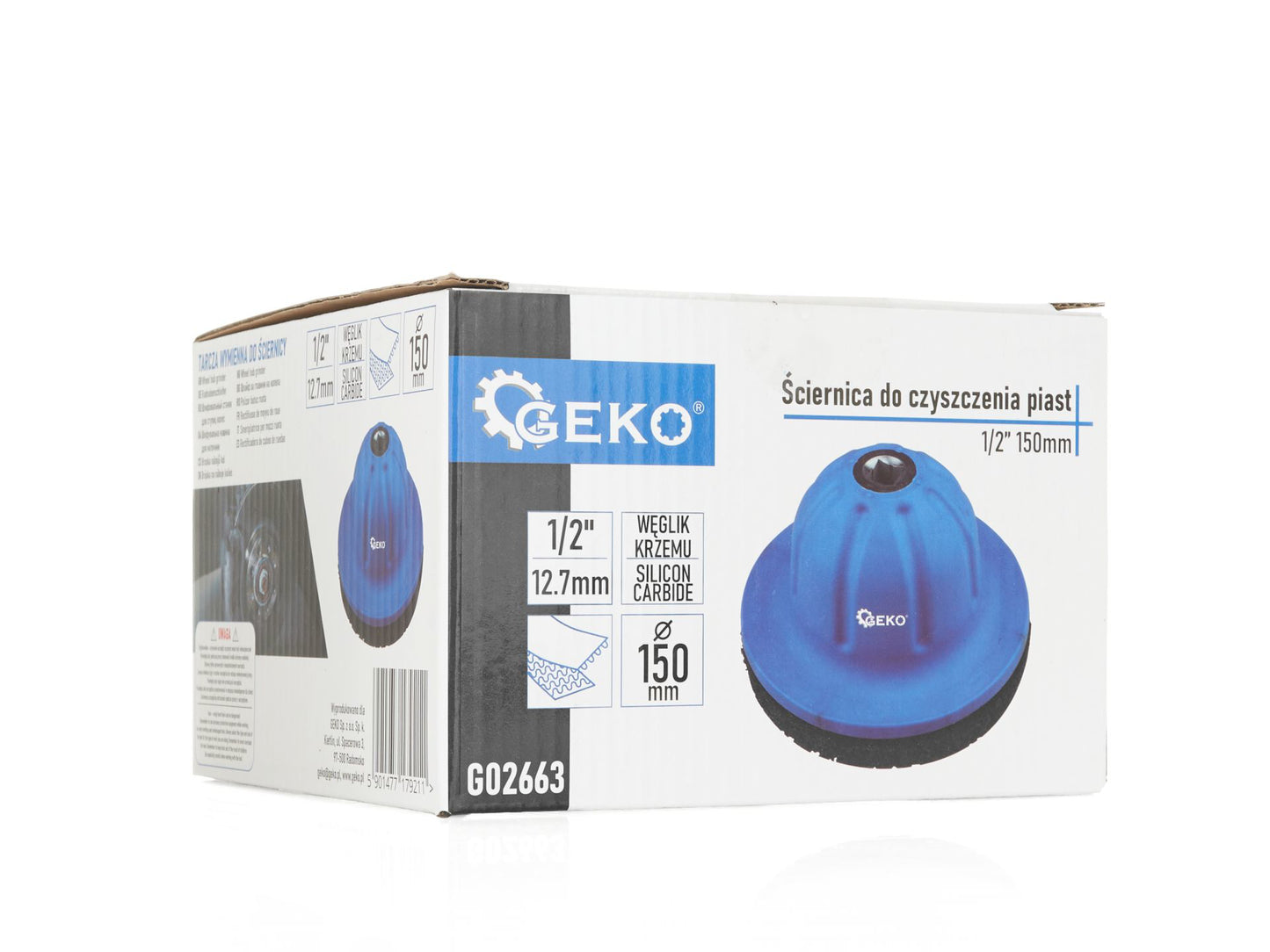 Perie pentru curatare butuci prezoane roti, 150 mm, 1 / 2", Geko G02663