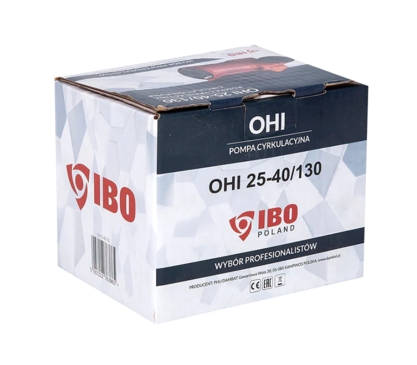 Pompa de recirculare Ibo Dambat OHI 25-40/130 , 6m, 55/min, 45W, IB030040