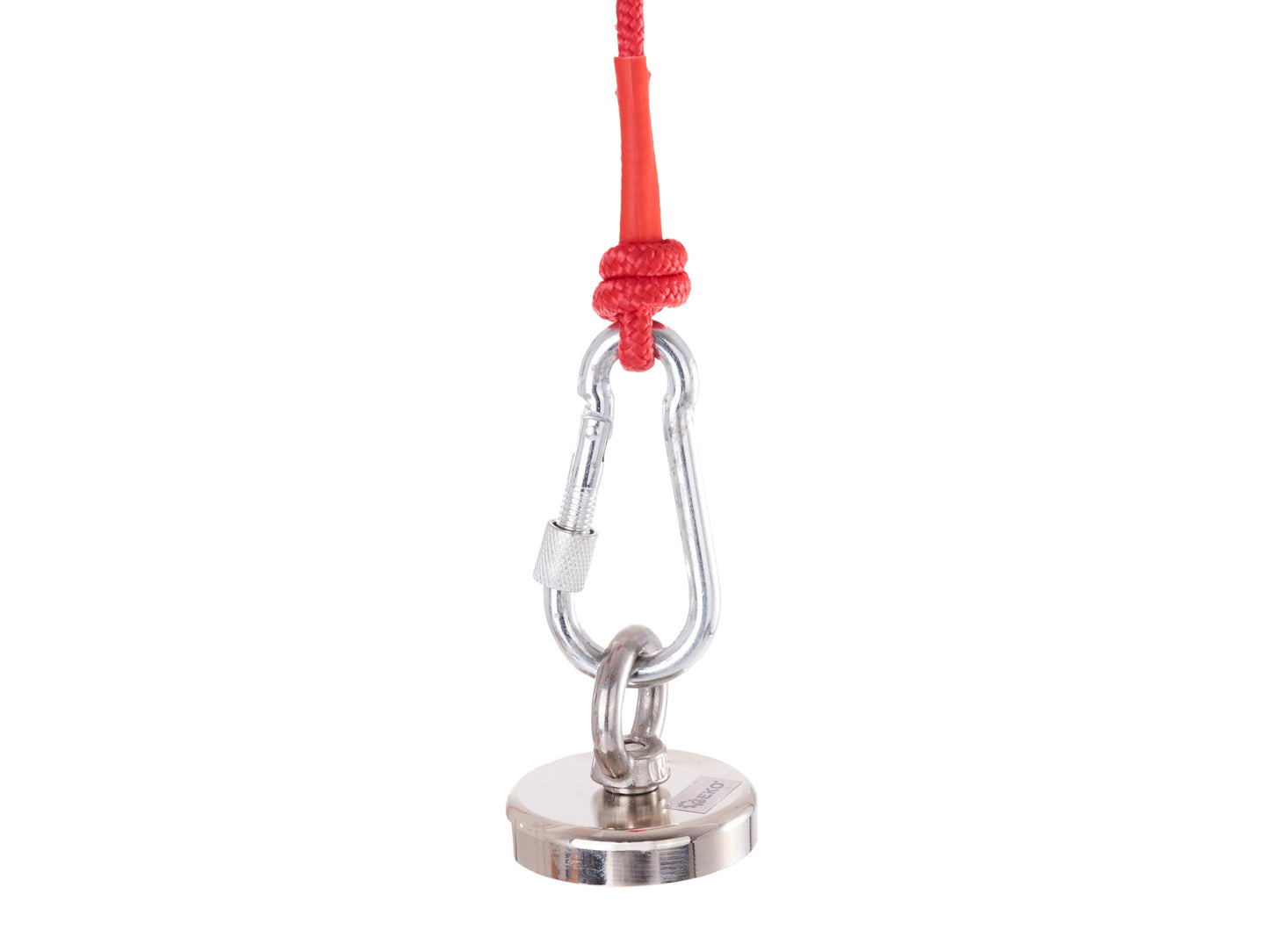 Set magnet neodim, franghie de 20 m si manusi, 85 kg, Geko G02426