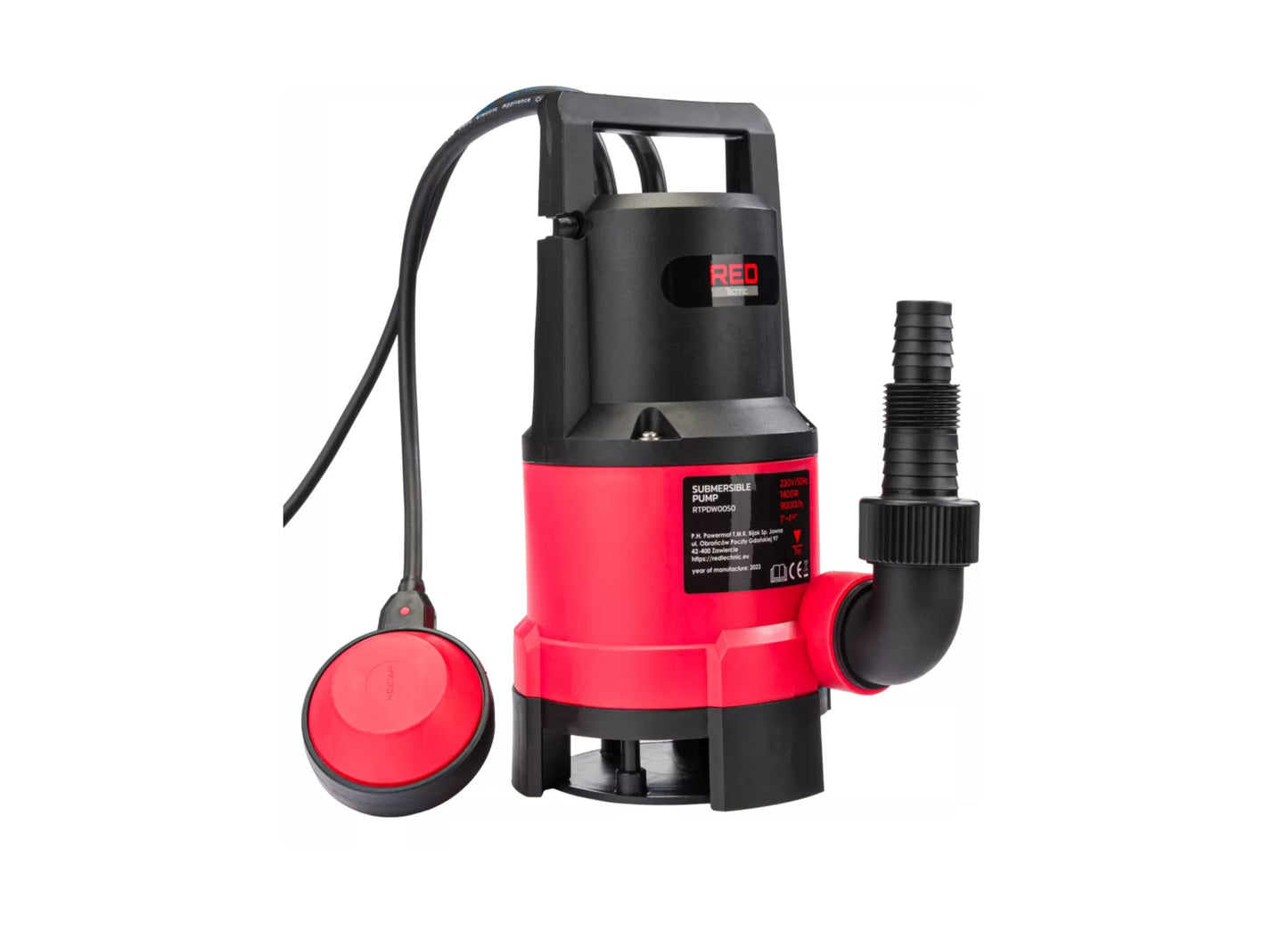 Pompa submersibila cu plutitor, 1400 W, Red Technic RTPDW0050