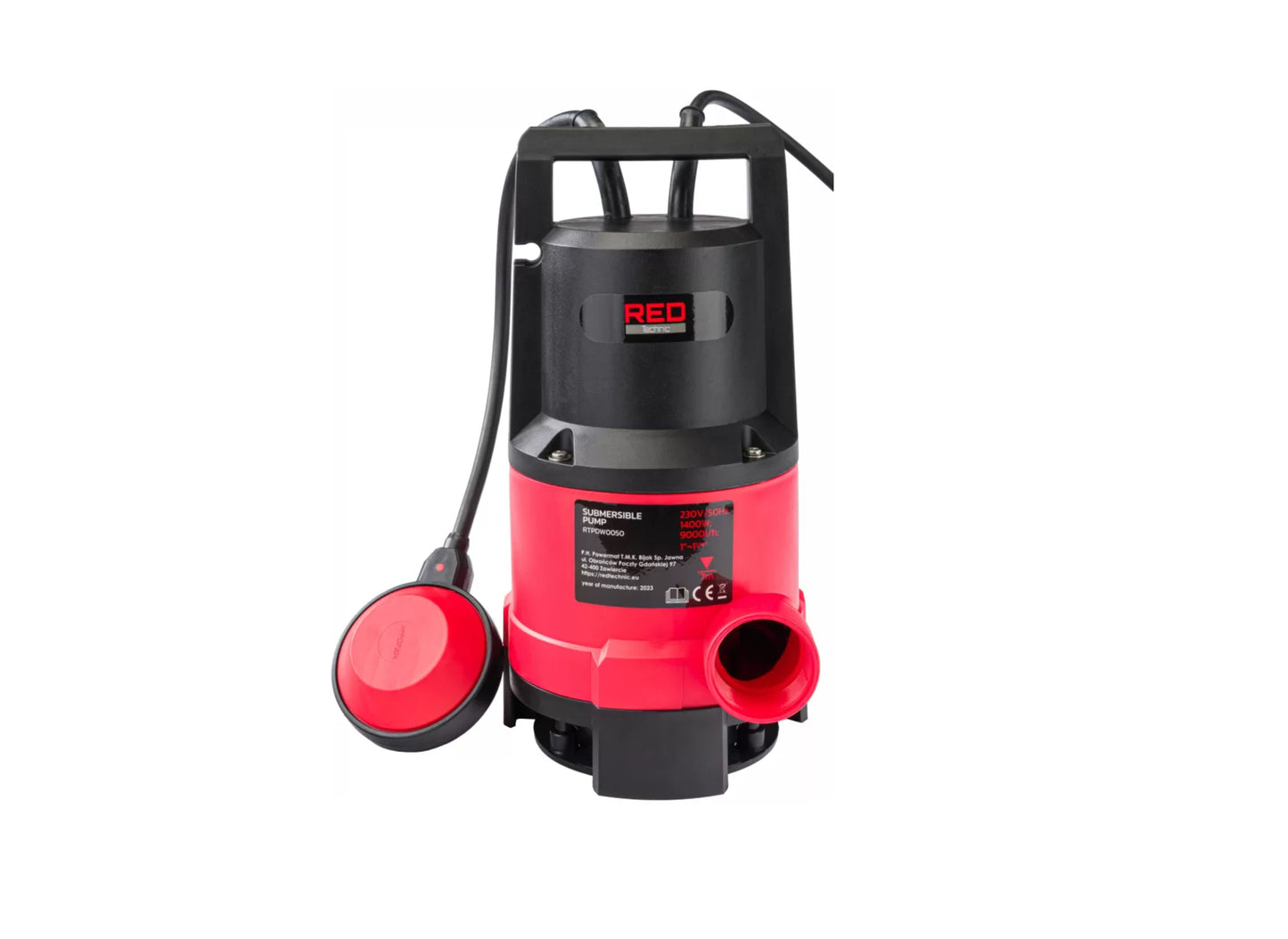 Pompa submersibila cu plutitor, 1400 W, Red Technic RTPDW0050