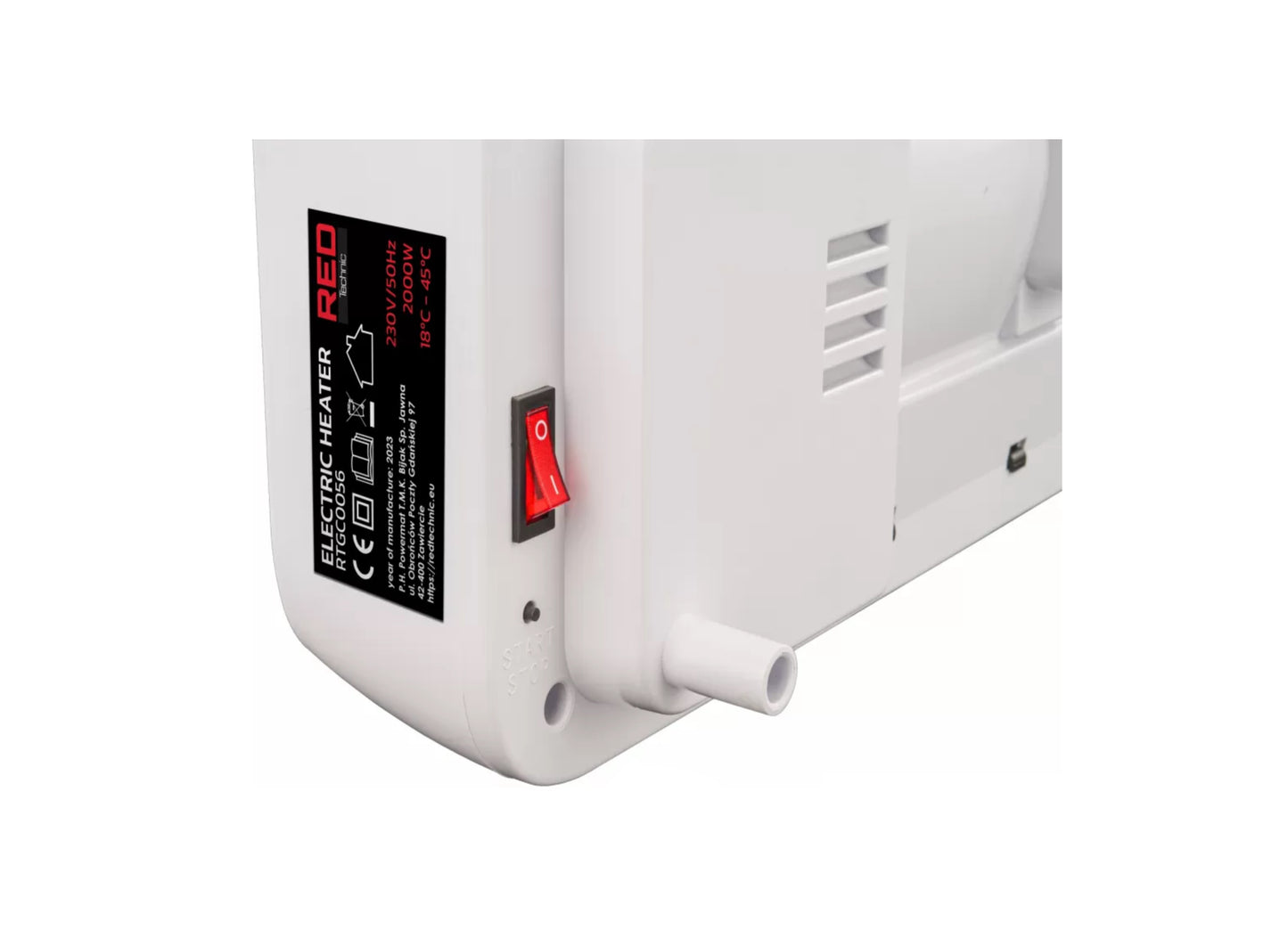 Aeroterma de perete, afisaj LCD, 2000 W, Red Technic RTGC0056