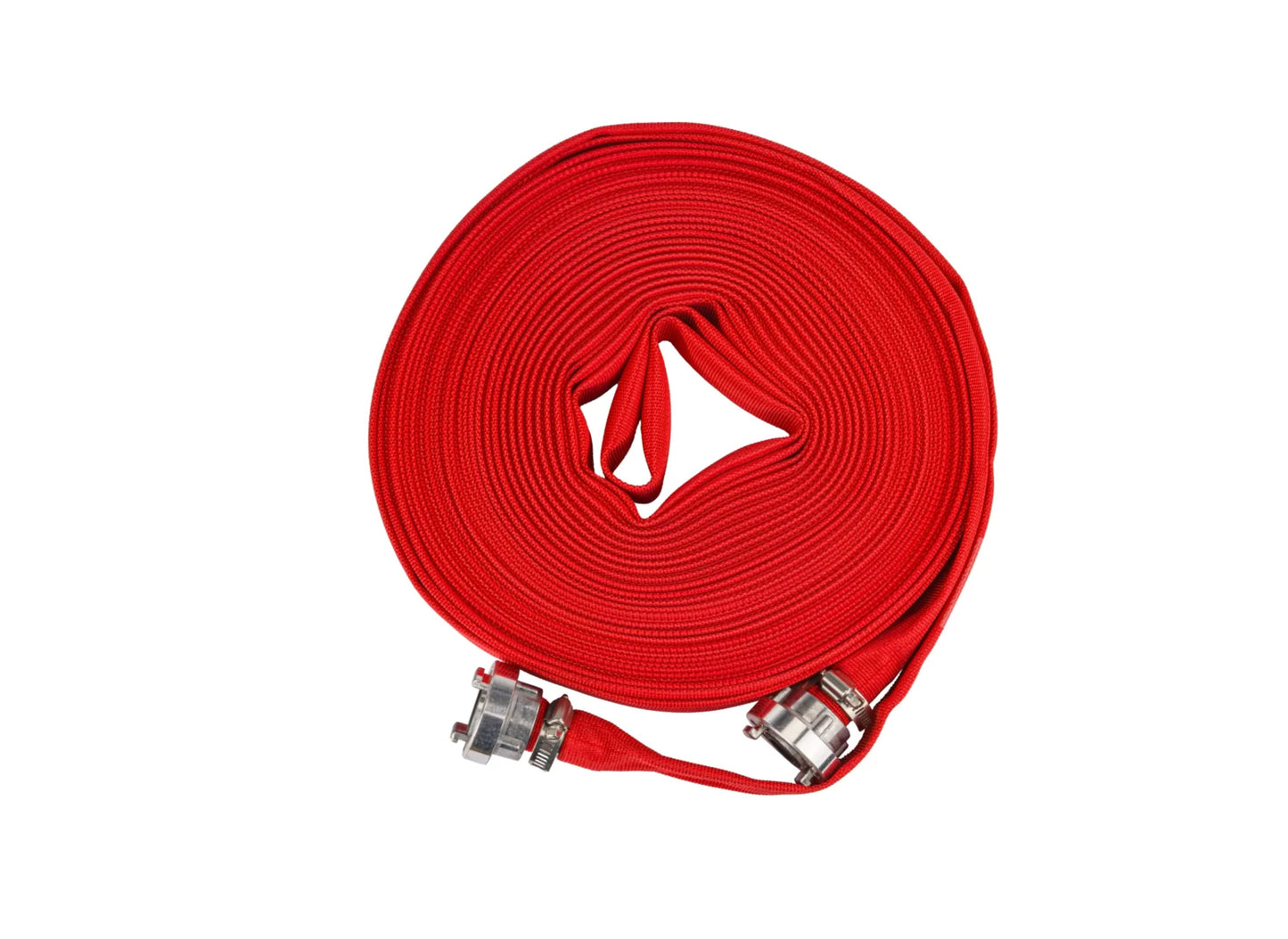 Furtun tip pompier cu conector rapid, 1", 30 m, 8 bar, Red Technic RTWS0066