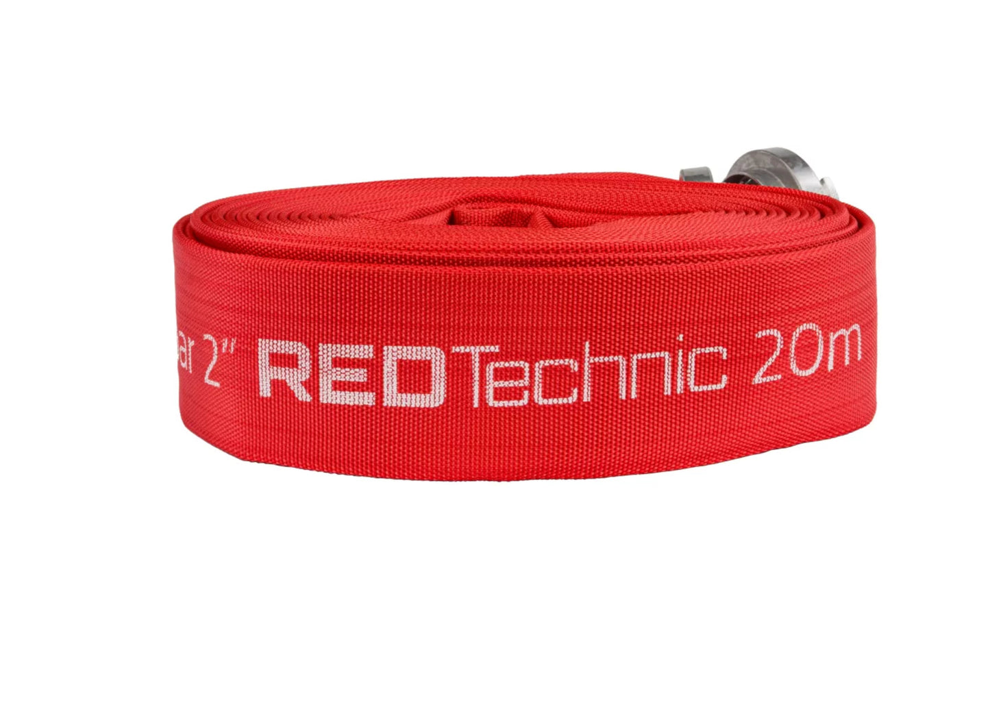 Furtun tip pompier cu conector rapid, 2", 20 m, 8 bar, Red Technic RTWS0067