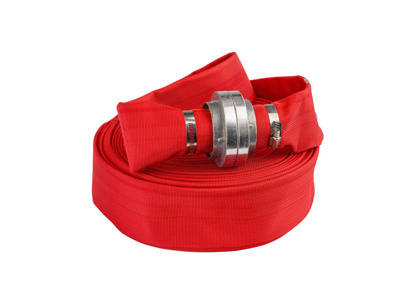 Furtun tip pompier cu conector, 2", 30 m, 8 bar, Red Technic RTWS0068