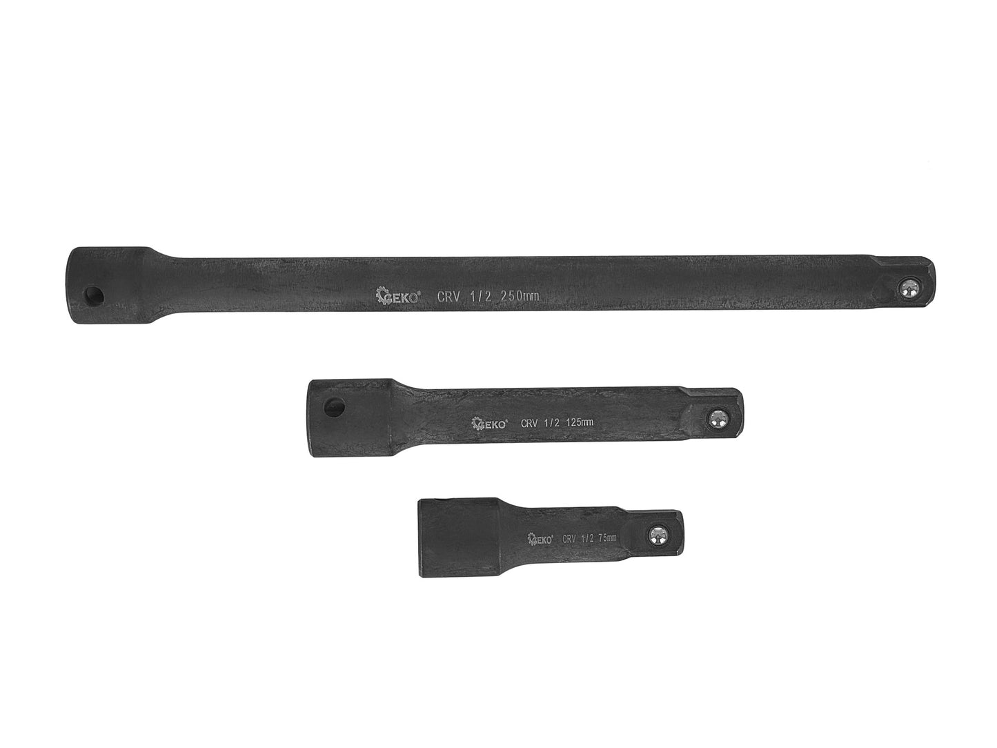 Set adaptori tubulare de impact, 1/4", 3/8", 1/2", Cr-V, 9 elemente, Geko G10531