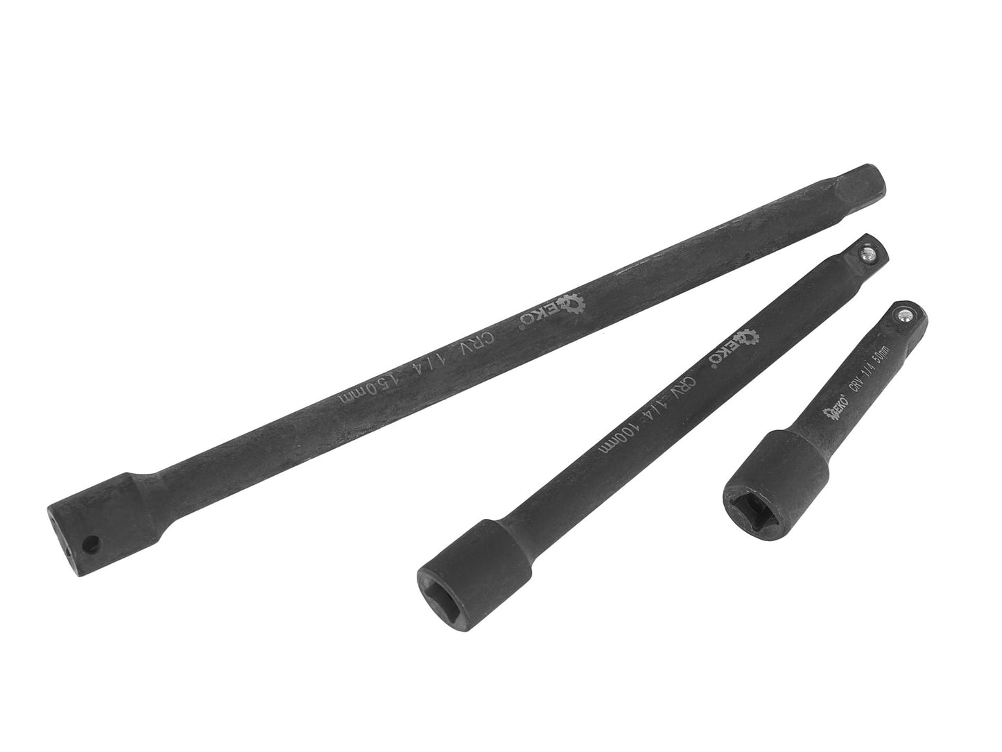 Set adaptori tubulare de impact, 1/4", 3/8", 1/2", Cr-V, 9 elemente, Geko G10531