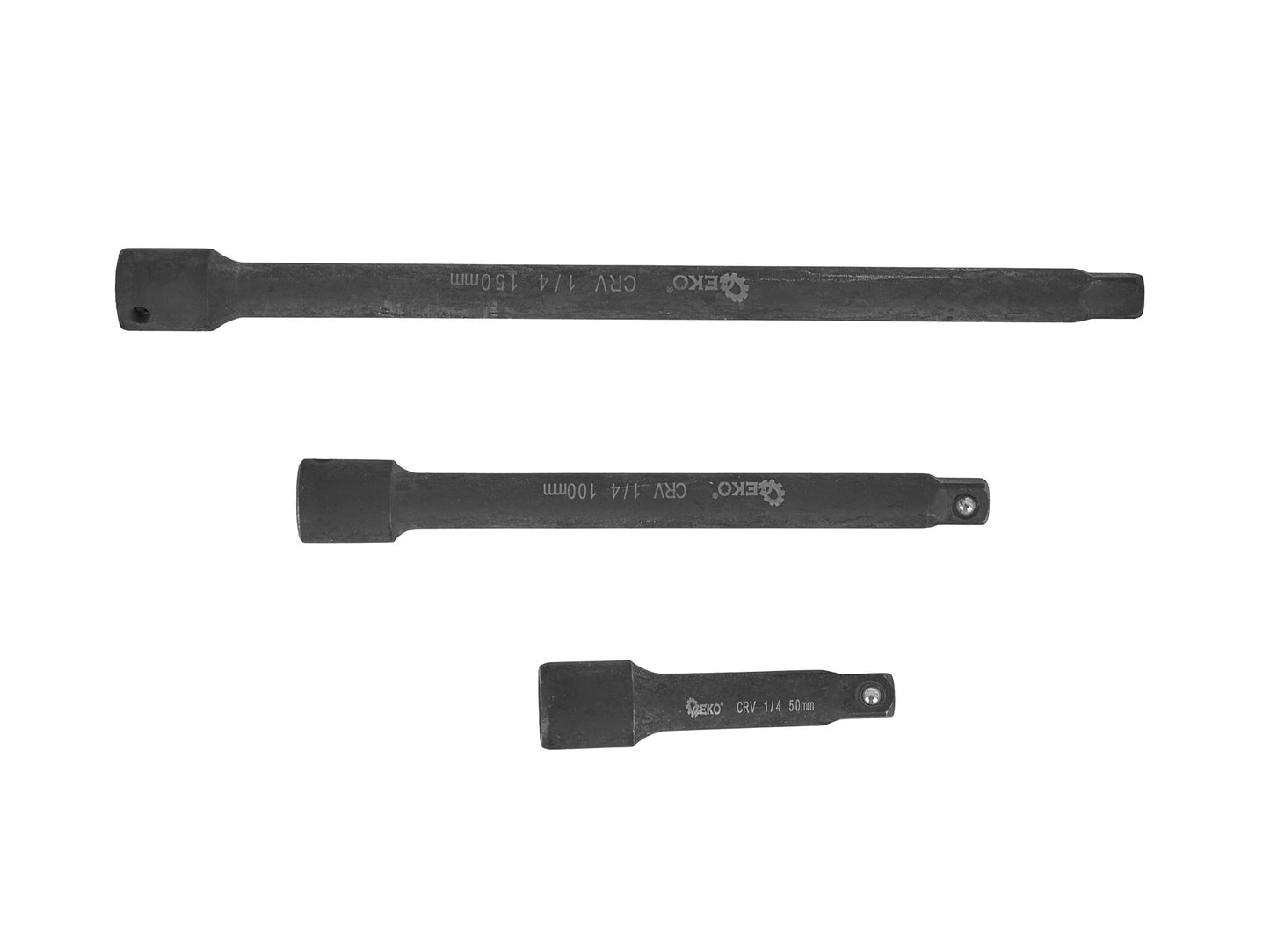 Set adaptori tubulare de impact, 1/4", 3/8", 1/2", Cr-V, 9 elemente, Geko G10531