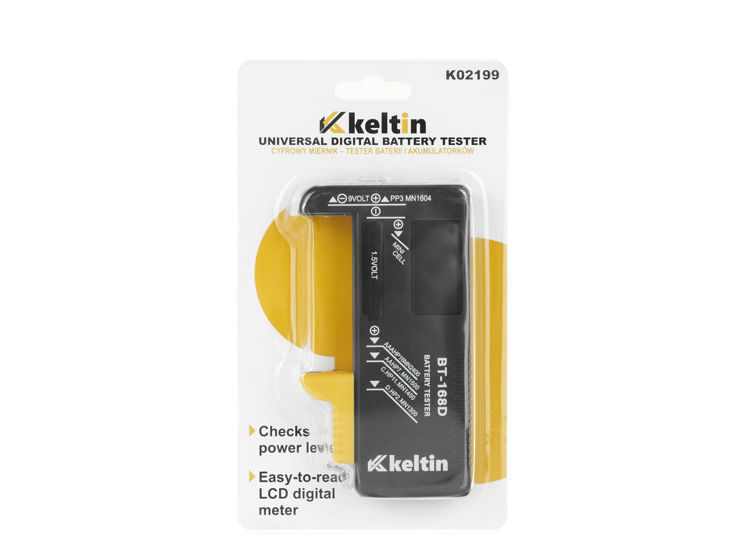 Tester pentru baterii, 1,5 V, Keltin K02199