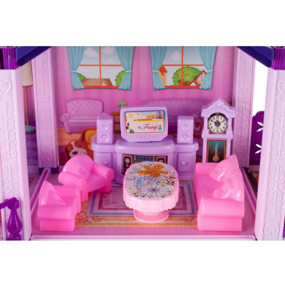 Casuta pentru papusi si ponei cu accesorii, MalPlay 108467