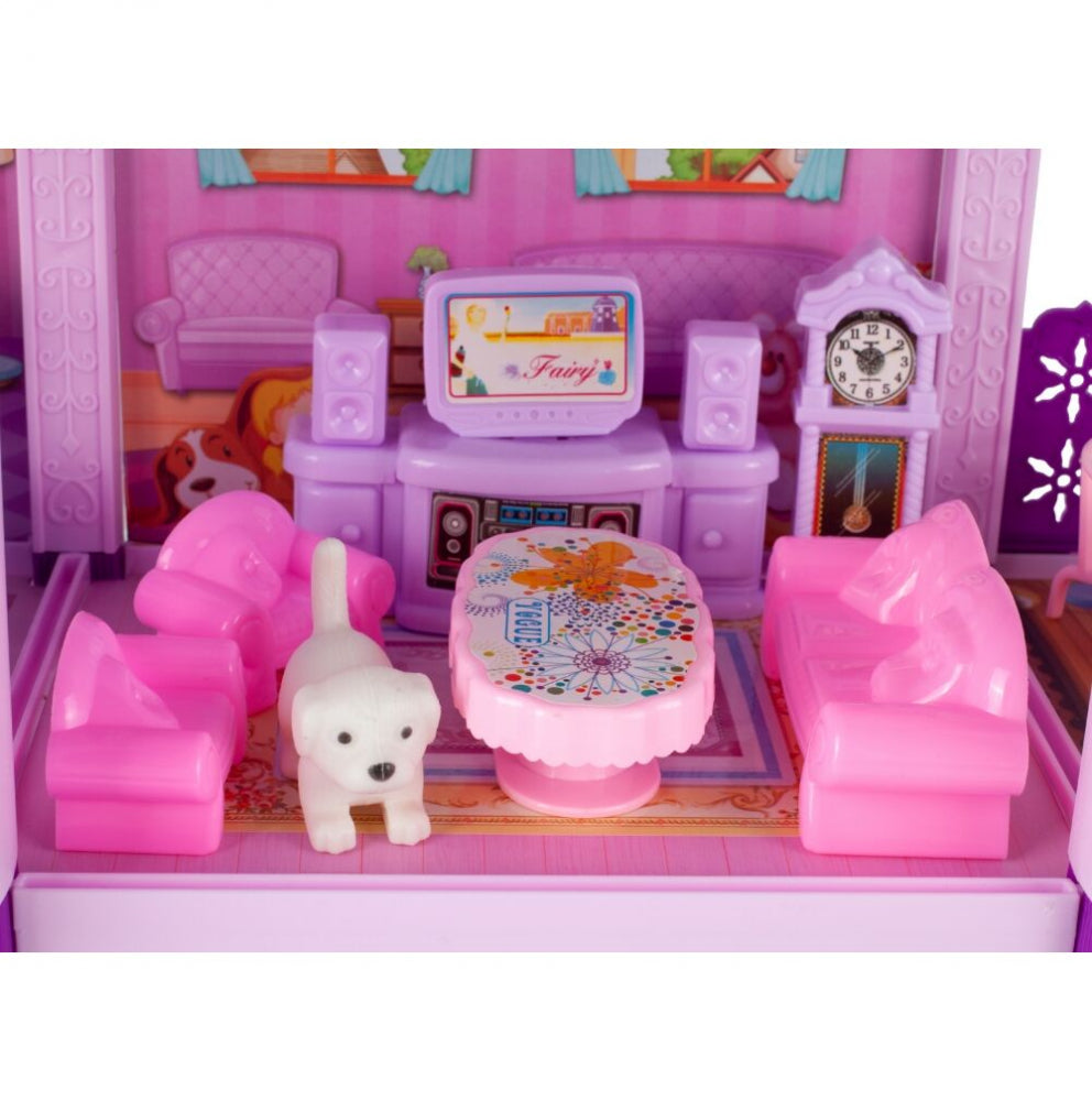 Casuta pentru papusi si ponei cu accesorii, MalPlay 108467