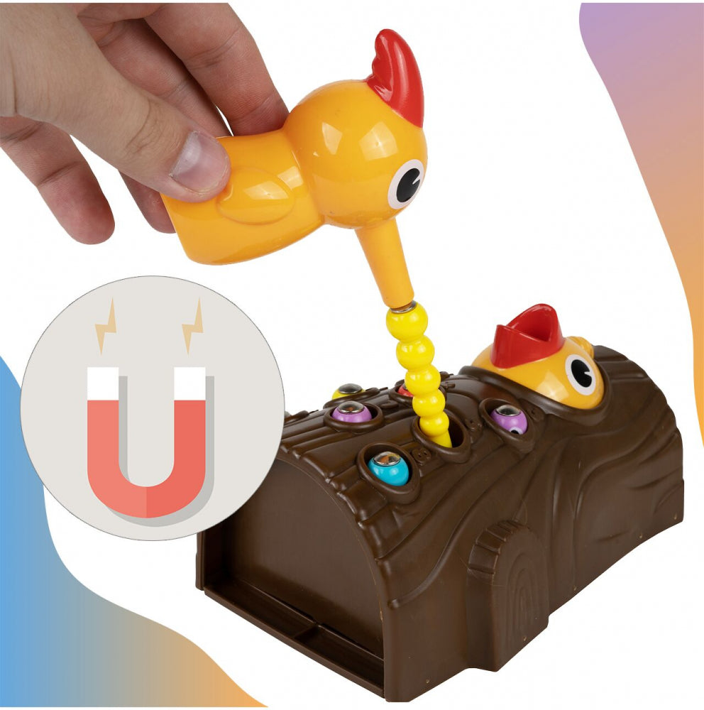 Joc de indemanare Ciocanitoare cu 8 viermisori, MalPlay 109418