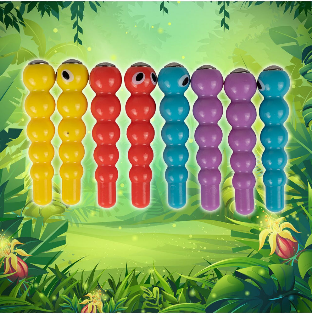 Joc de indemanare Ciocanitoare cu 8 viermisori, MalPlay 109418