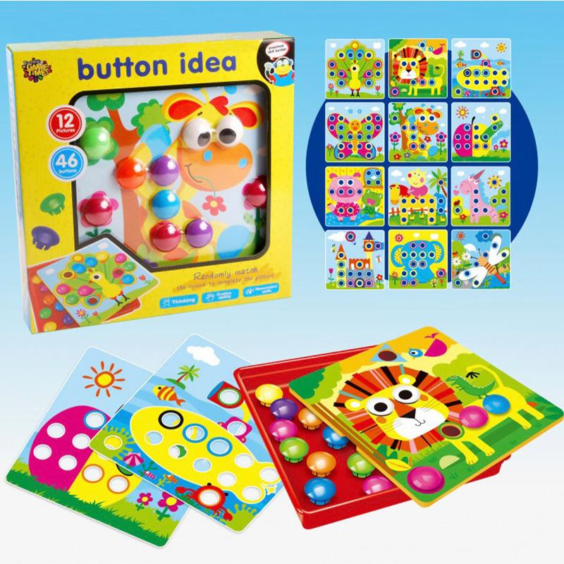 Joc creativ Mozaic Button Idea, MalPlay 108489