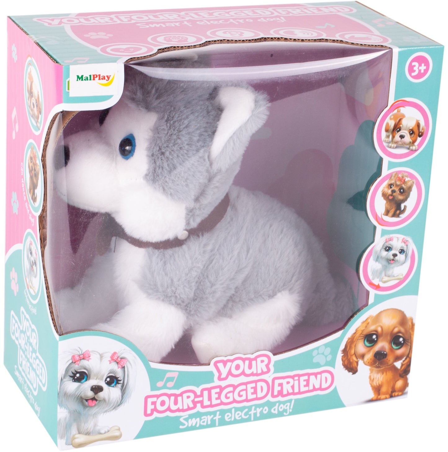 Caine husky interactiv, comanda vocala, MalPlay 109458