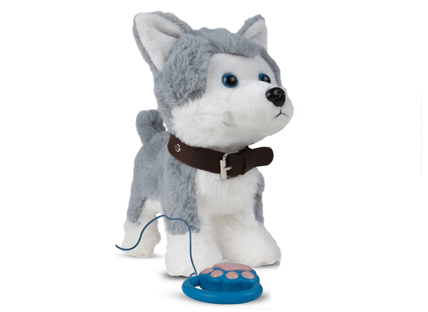Caine husky interactiv cu lesa si telecomanda, MalPlay 109439