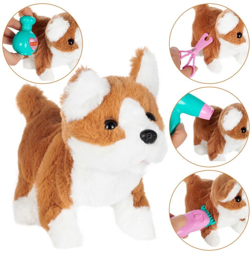 Catel interactiv cu accesorii pentru coafor, MalPlay 108612