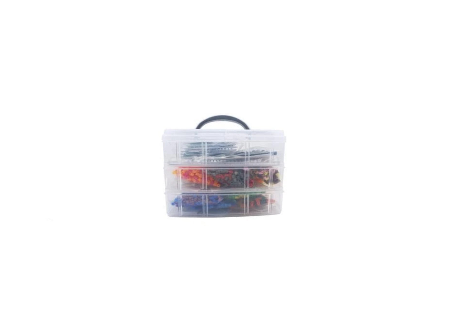 Set creativ margele de calcat, 6000 piese, pensete, multicolor, MalPlay 109377