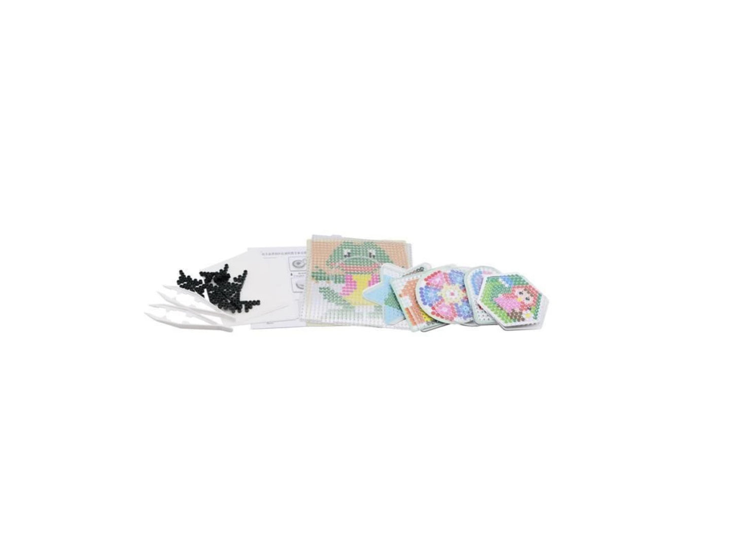 Set creativ margele de calcat, 6000 piese, pensete, multicolor, MalPlay 109377