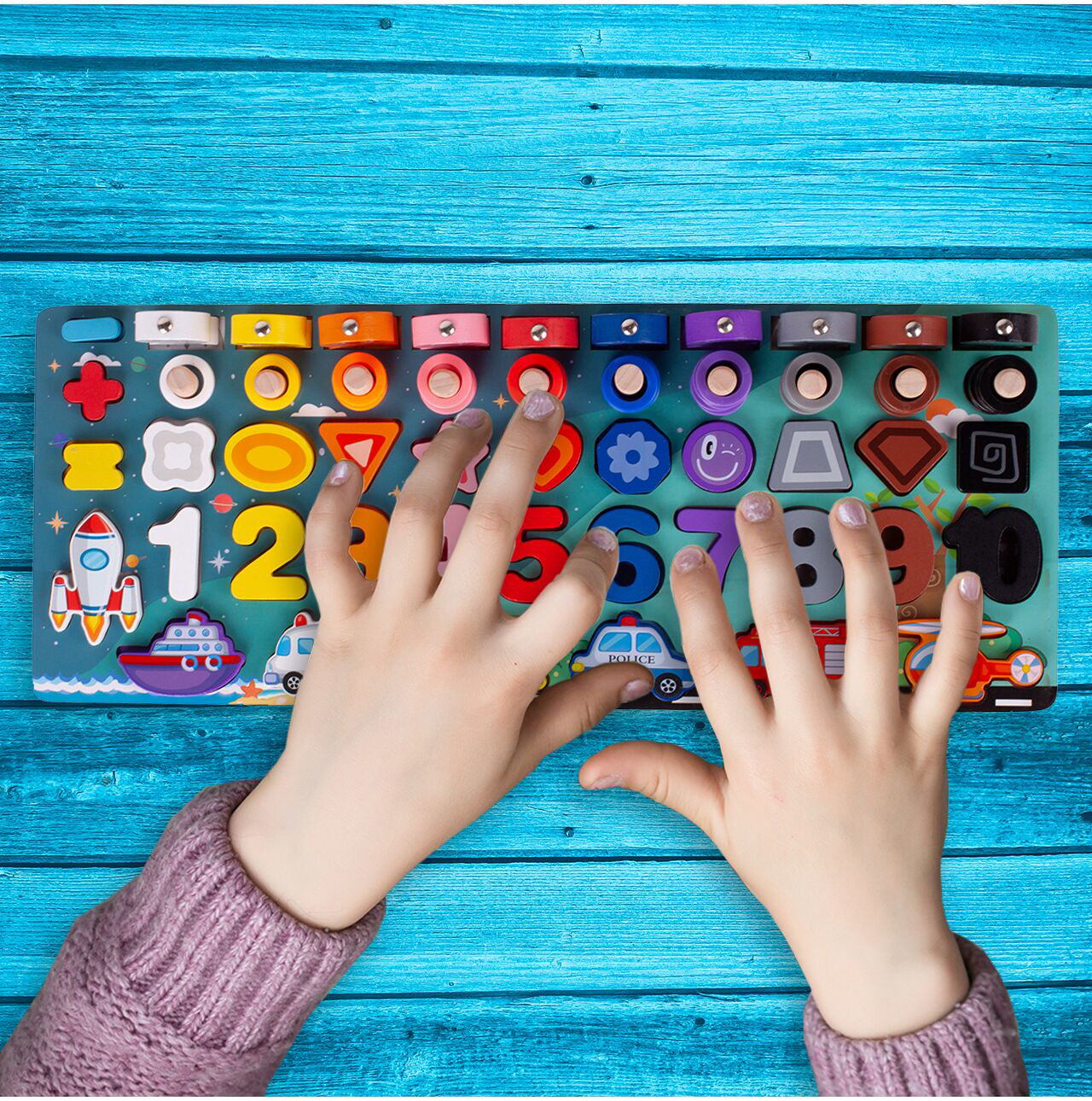 Placa cu activitati educationale Montessori, MalPlay 109657