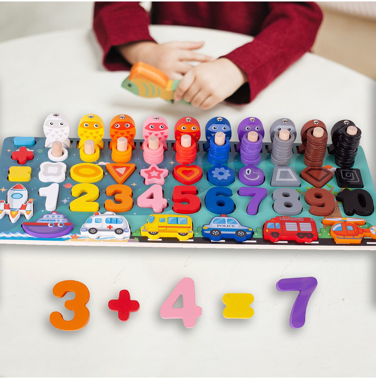 Placa cu activitati educationale Montessori, MalPlay 109657