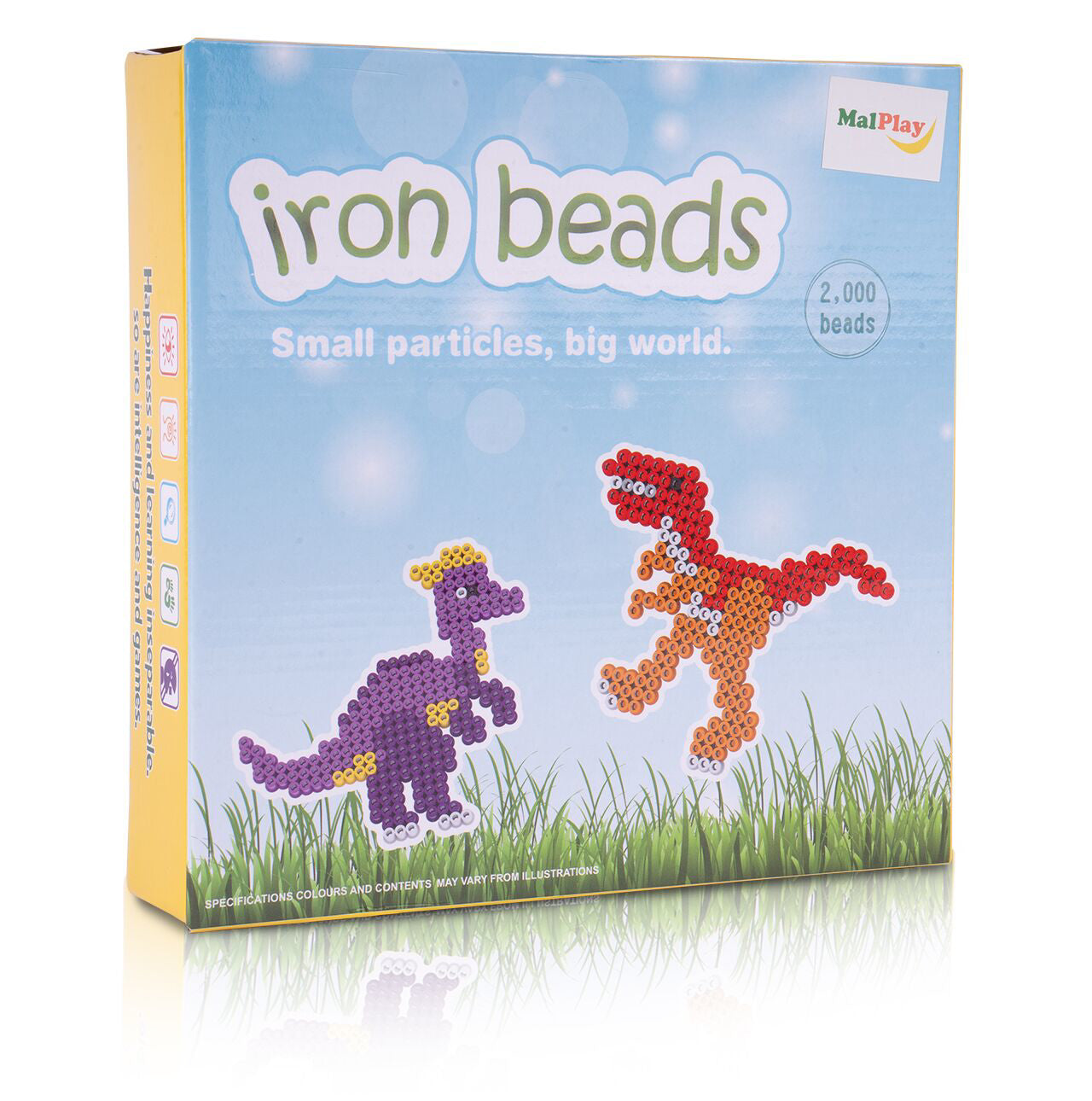 Set creativ margele de calcat, 2000 elemente, MalPlay 110889