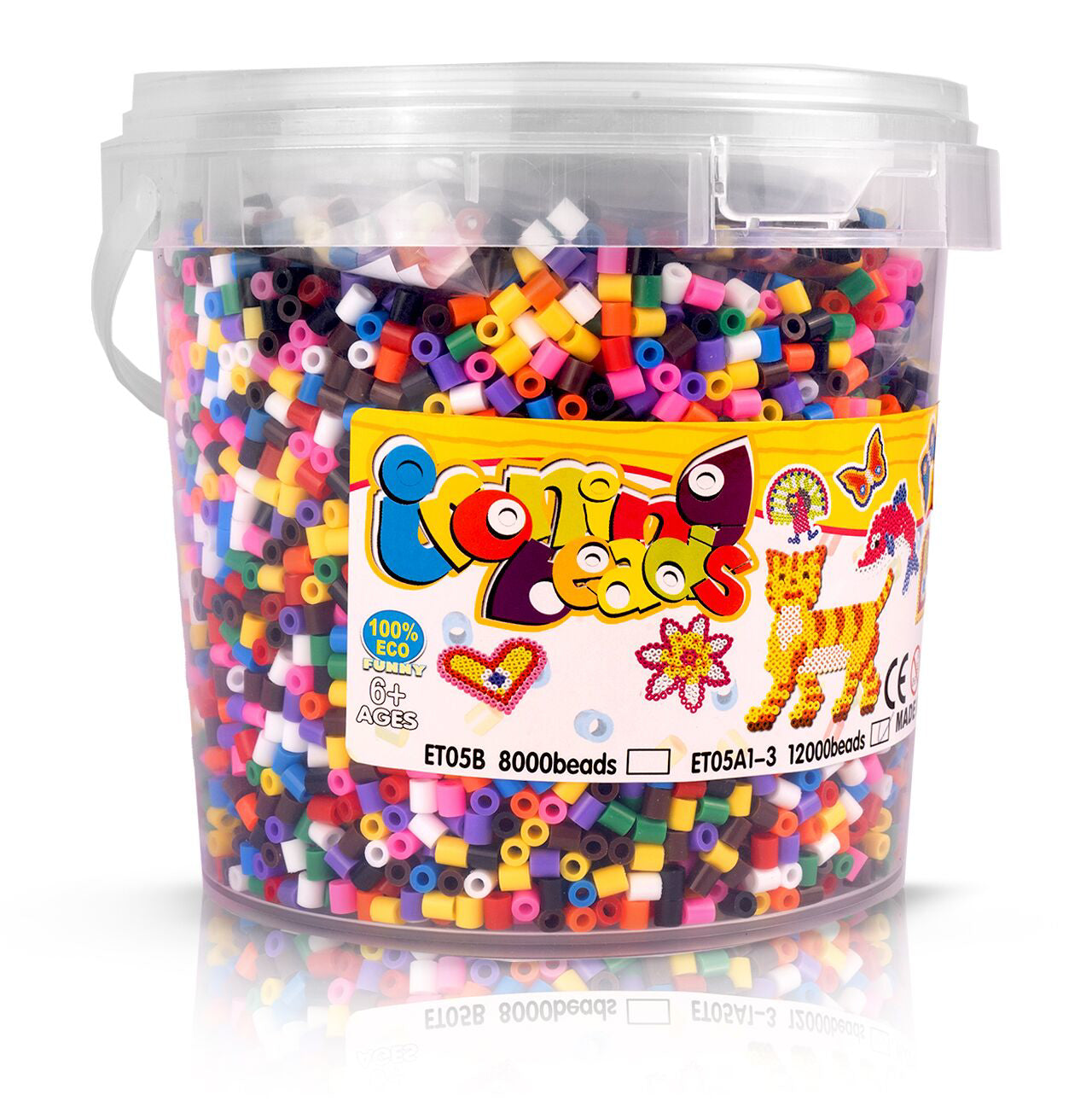 Set creativ margele de calcat, 12000 elemente, MalPlay 110893