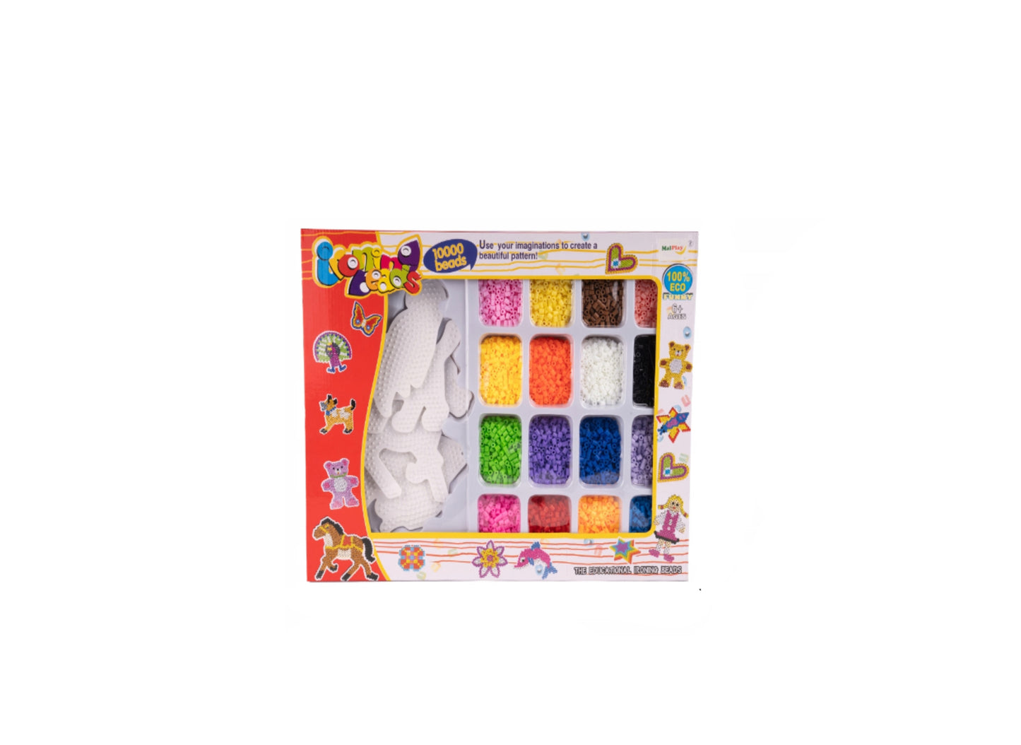 Set creativ margele de calcat, 10000 elemente, MalPlay 110950
