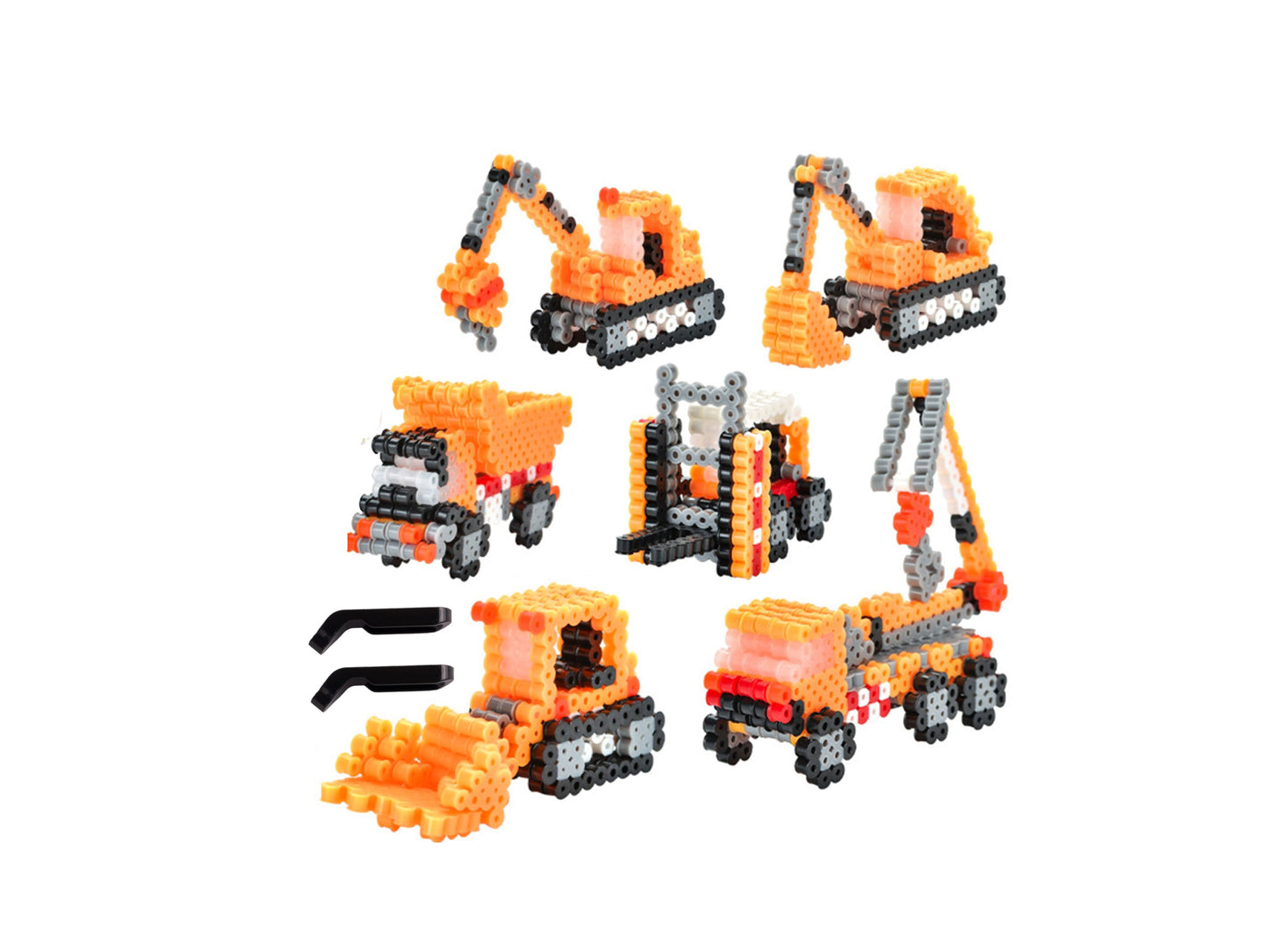 Set creativ margele de calcat 3D, 1500 elemente, MalPlay 110955