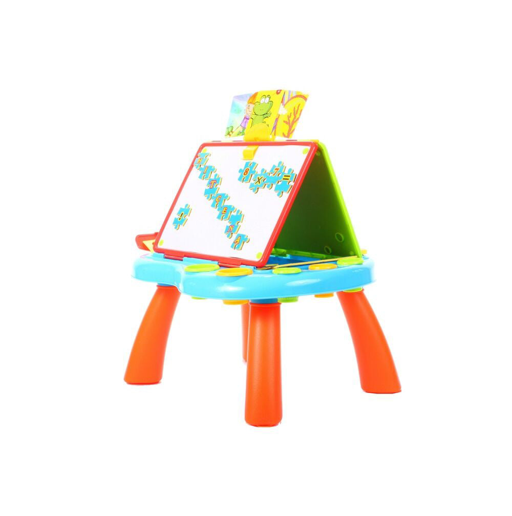 Centru de activitati pentru copii, masa si tabla de scris dubla, 47 cm, MalPlay 100155