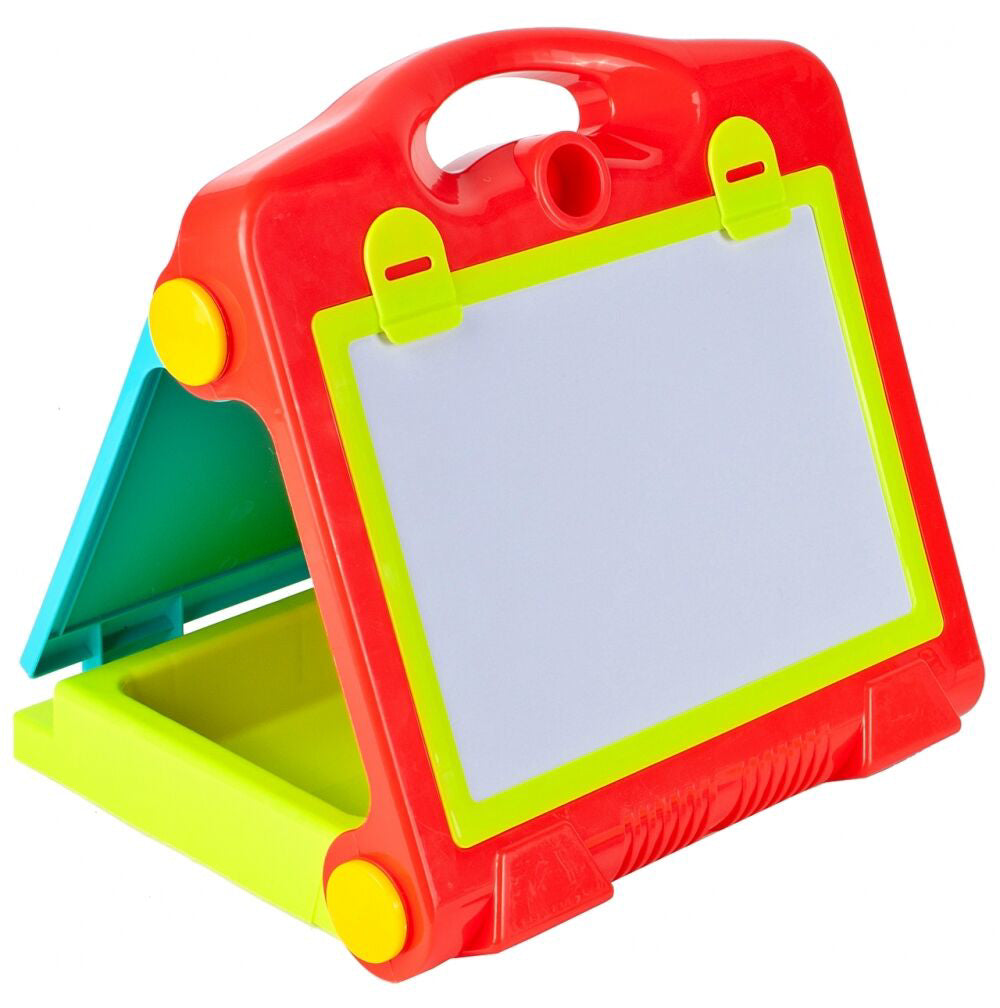 Tabla portabila 2 in 1 pentru desenat, 26 x 19 cm, MalPlay 104609