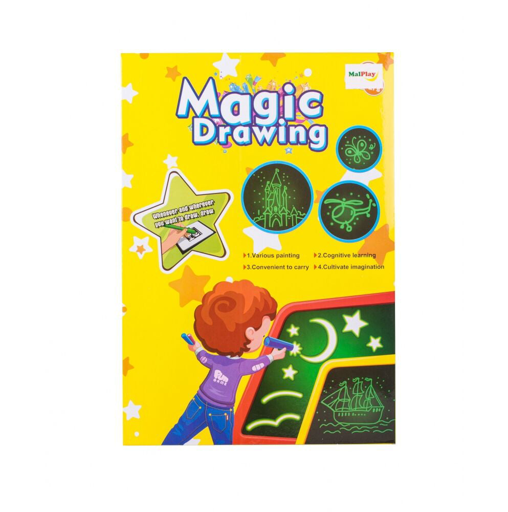 Tablita pentru desenat, 33 x 23 x 1 cm, negru, MalPlay 108709