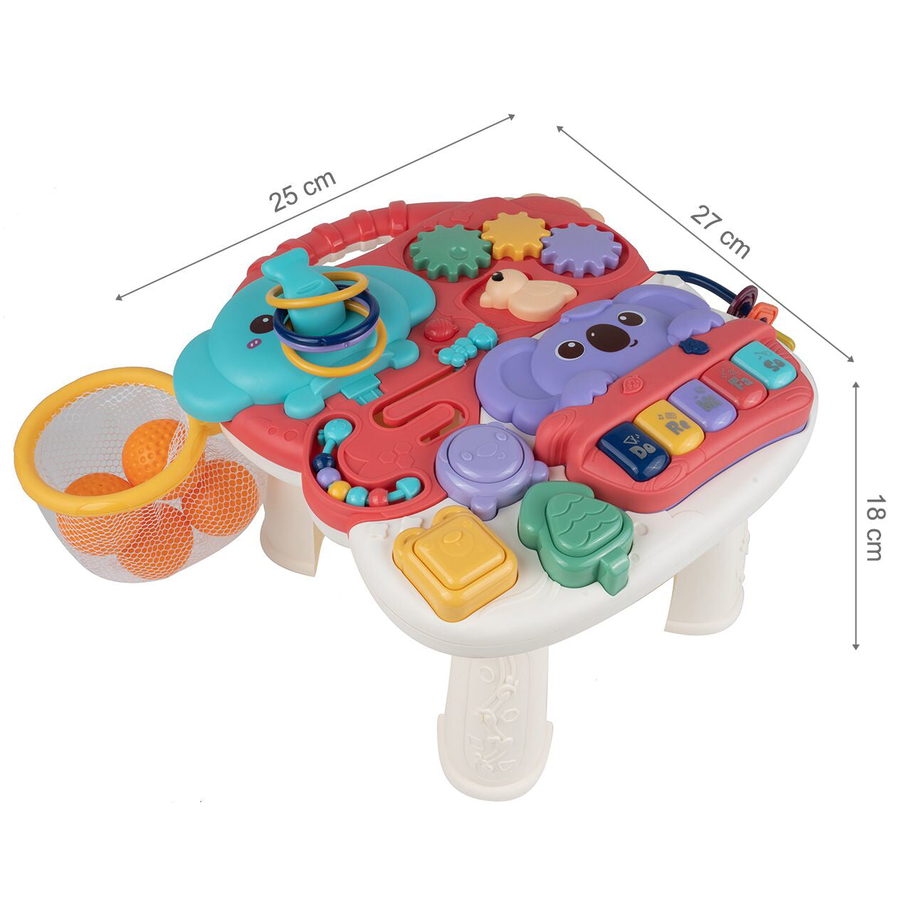 Masuta interactiva 2 in 1 cu melodii, MalPlay 109659